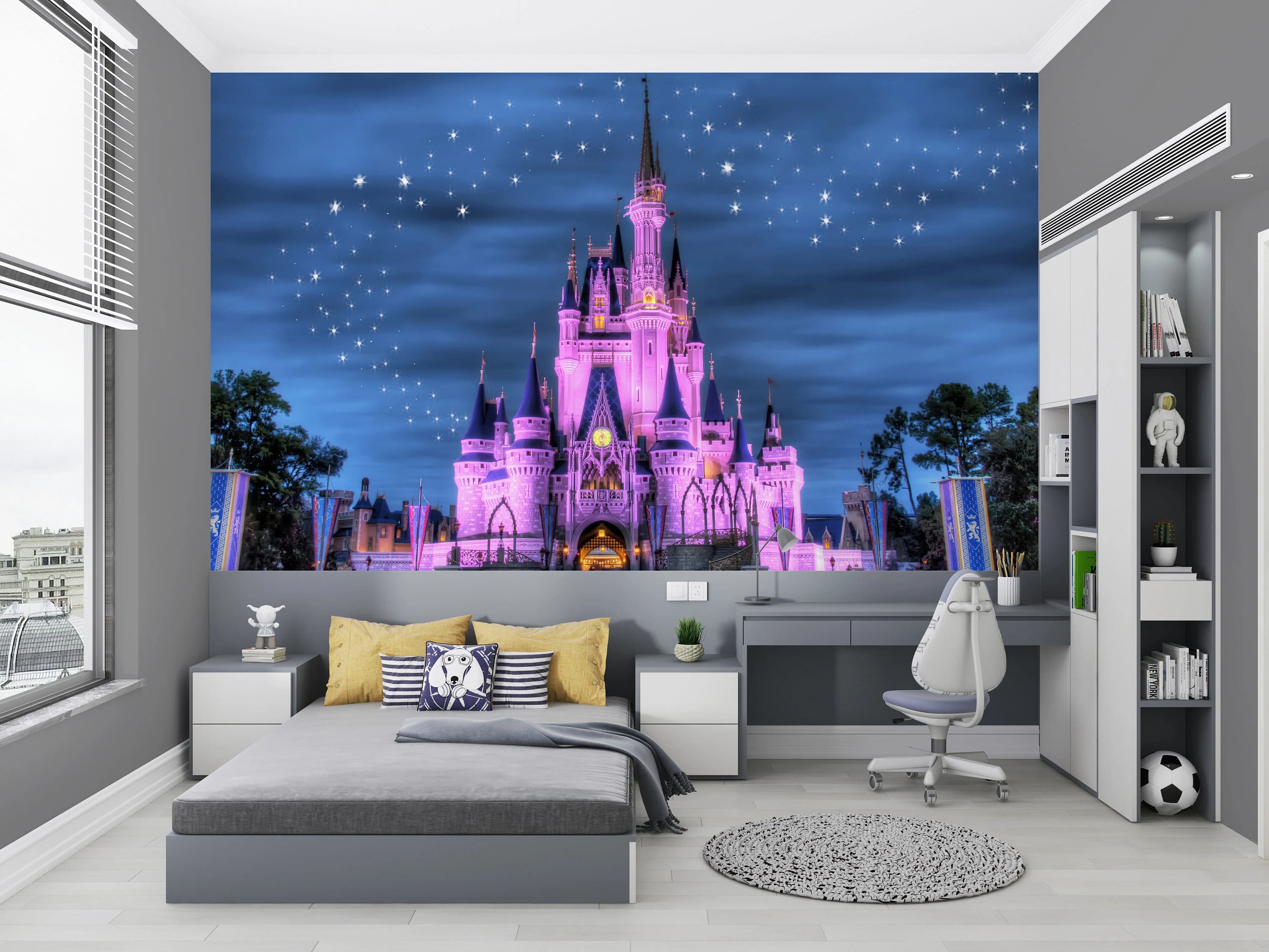 Magical Castle Wallpaper Mural for Kids Room – Fairy Tale Princess Wall Art - image 3