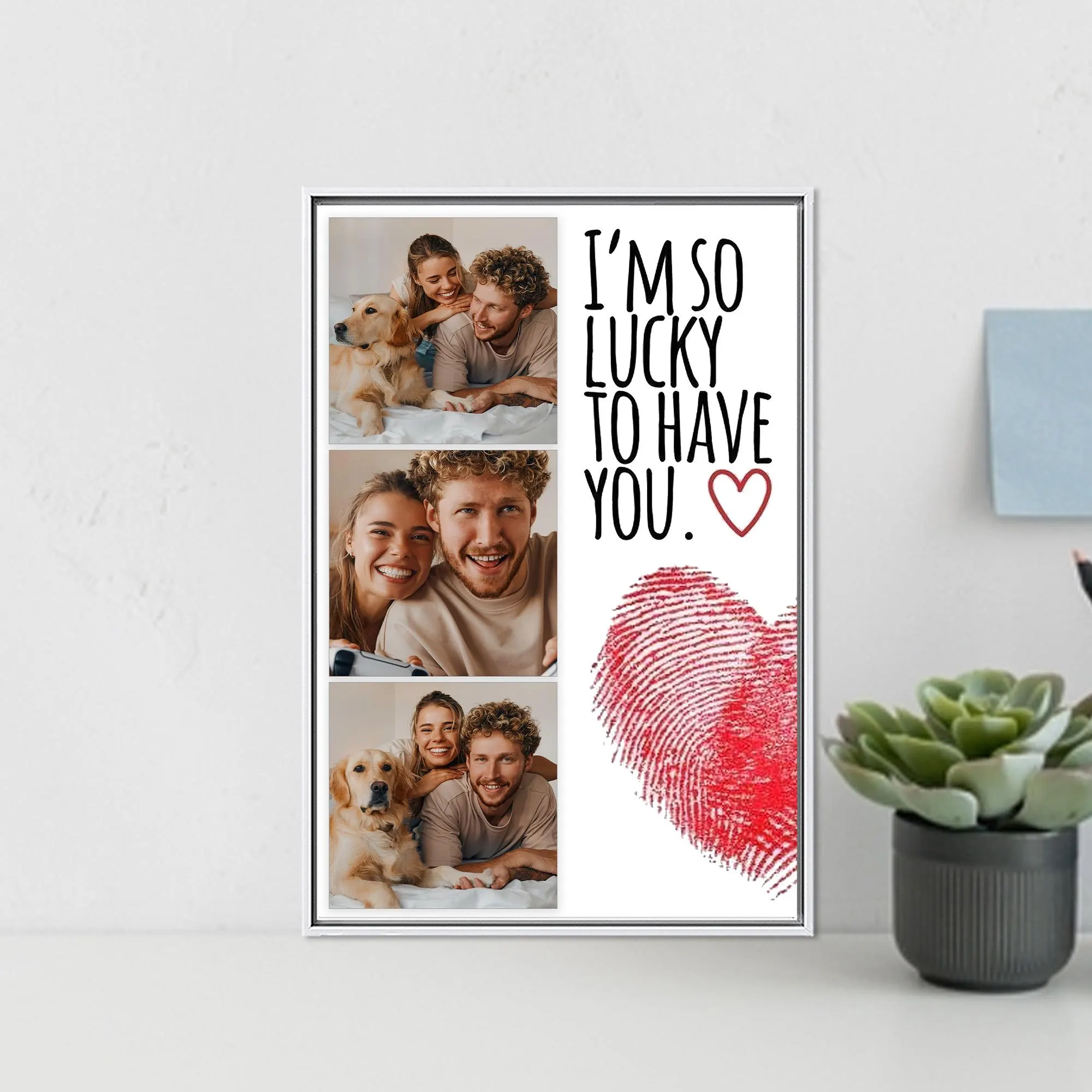 Custom Photo Collage, Valentines Day Gift, Personalized Gift, Couple Photo Collage, Custom Gift, Custom Poster, Photo Collage Print, Canvas - image 5