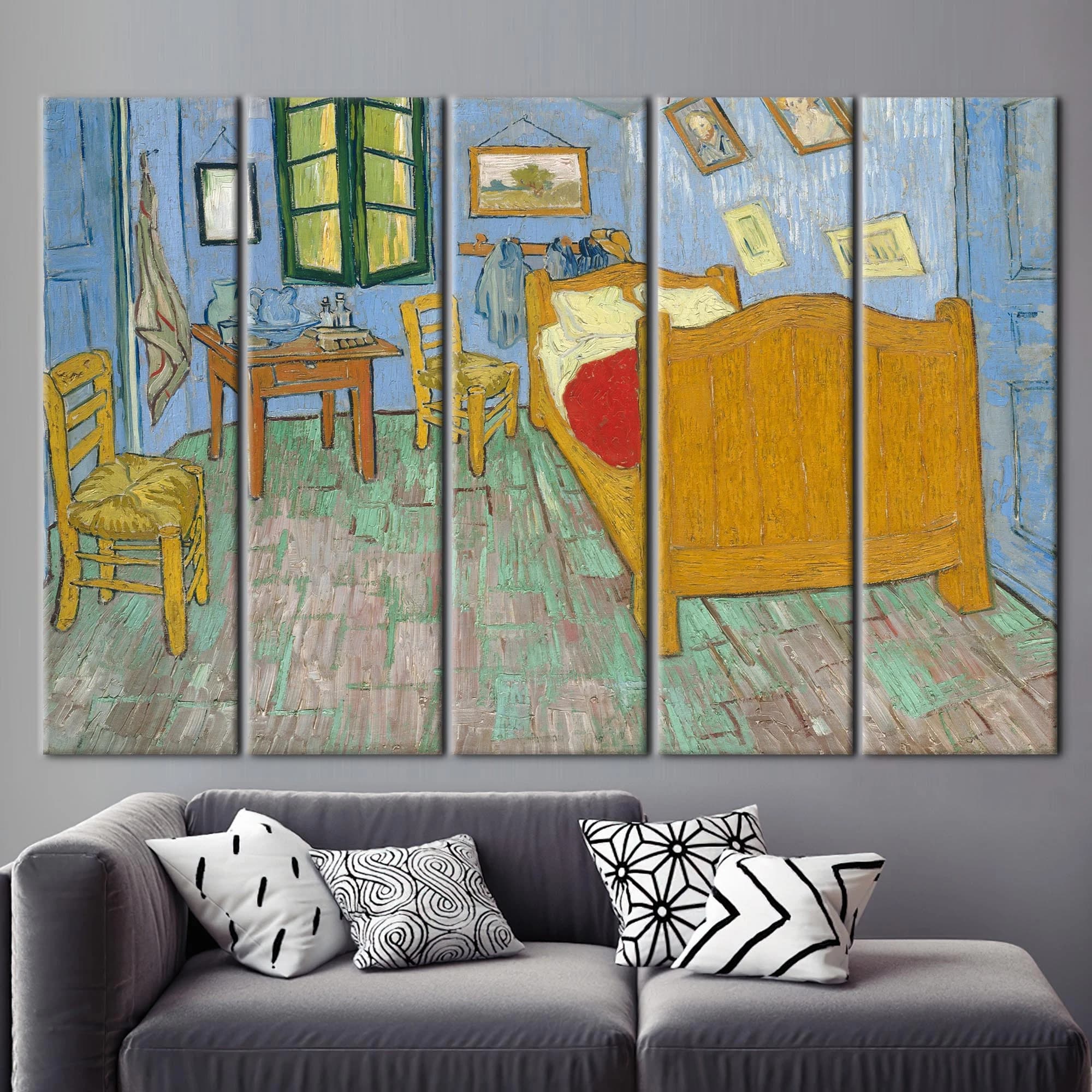Bedroom in Arles, Van Gogh Bedroom Printed, Impressionism Artwork, Reproduction Poster, Famous Canvas, Bedroom in Arles Art Canvas, - image 5