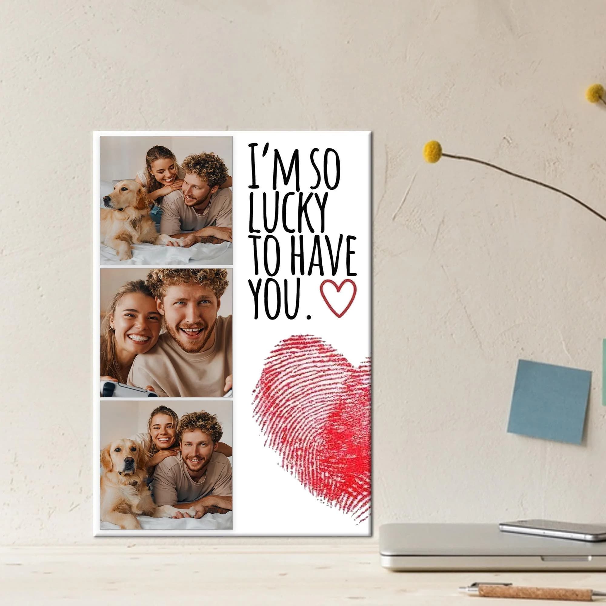 Custom Photo Collage, Valentines Day Gift, Personalized Gift, Couple Photo Collage, Custom Gift, Custom Poster, Photo Collage Print, Canvas - image 3
