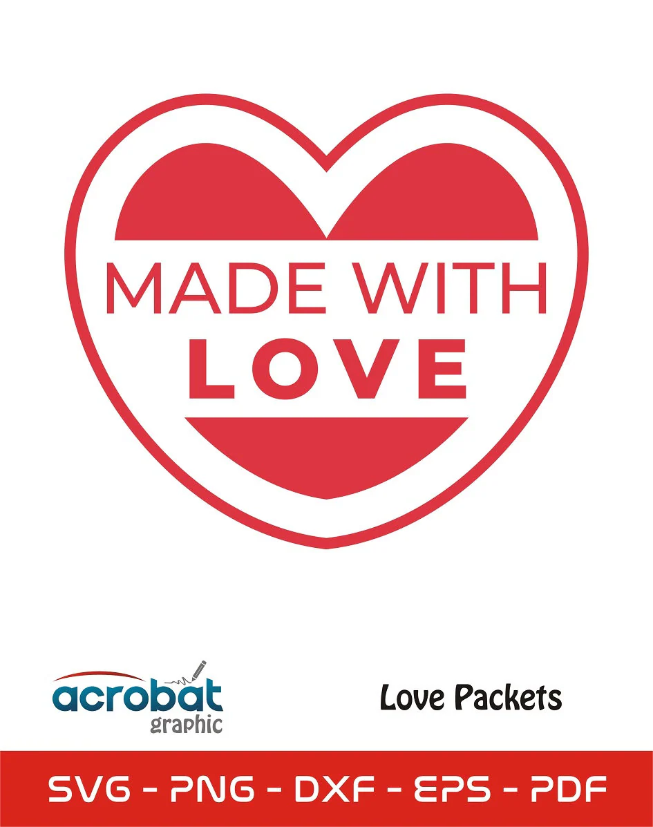 Love Monogram SVG Pack: Heart Designs, Laser Cut Frames (Digital Download) - image 4