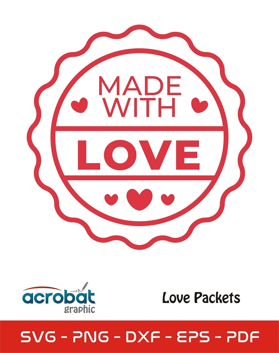 Love Monogram SVG Pack: Heart Designs, Laser Cut Frames (Digital Download) - image 5