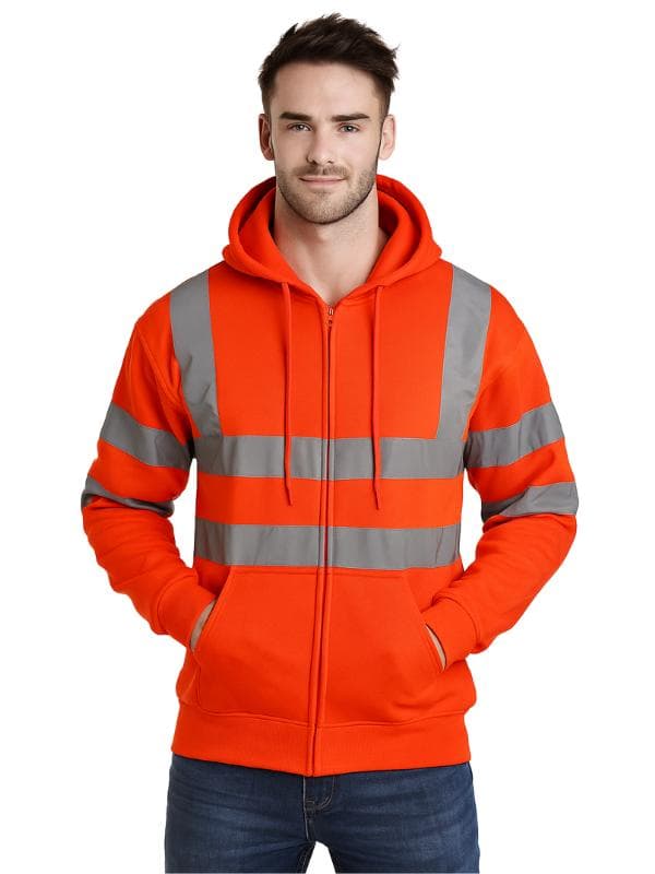 Hi Vis Hoodie: Reflective 2-Tone Workwear Safety Jacket - image 3