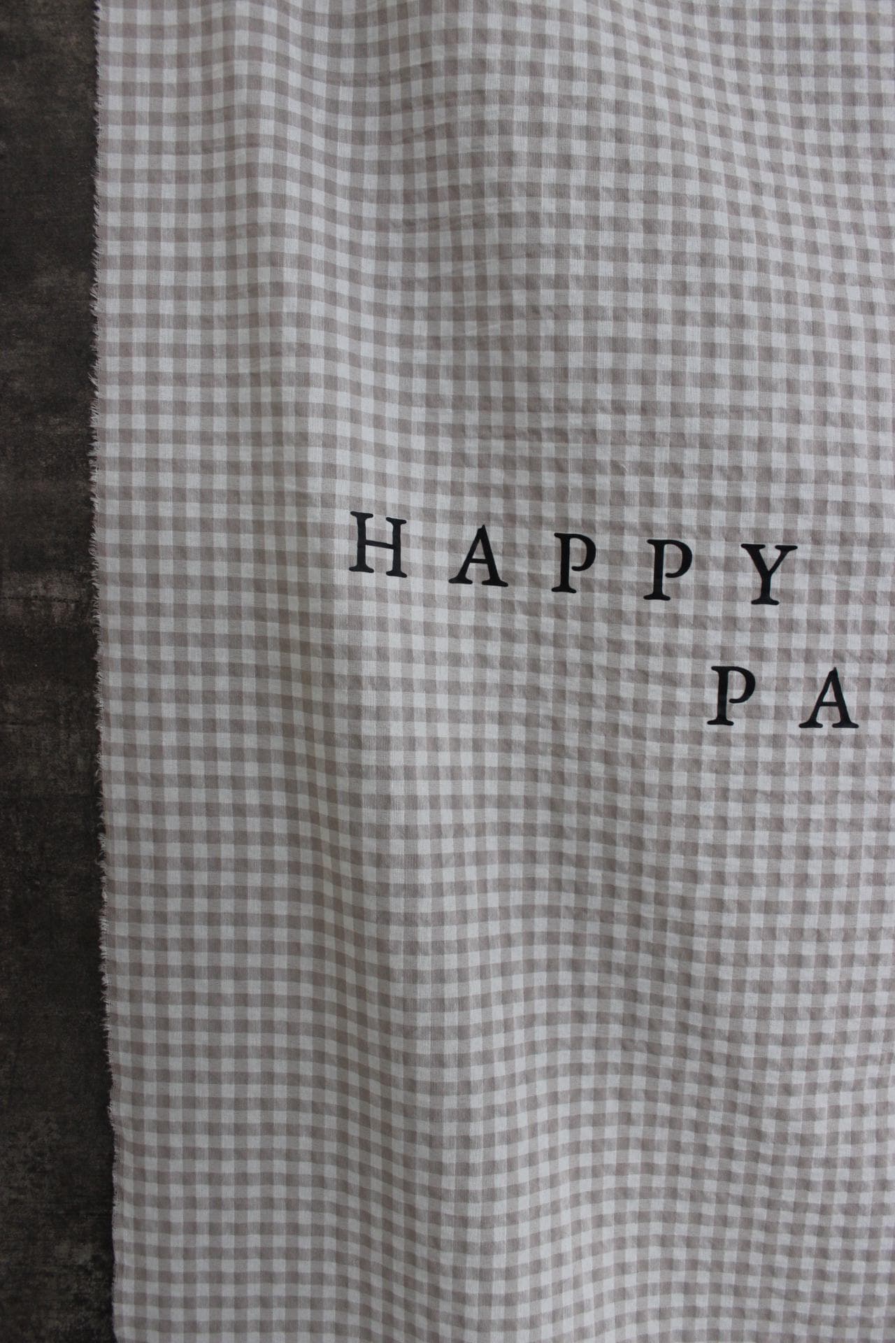 Personalised Plaid Fabric Birthday Sign, Birthday Banner, Custom Birthday Banner, Fabric Sign, Fabric Birtday Sign, Tan Gingham Fabric Sign - image 3