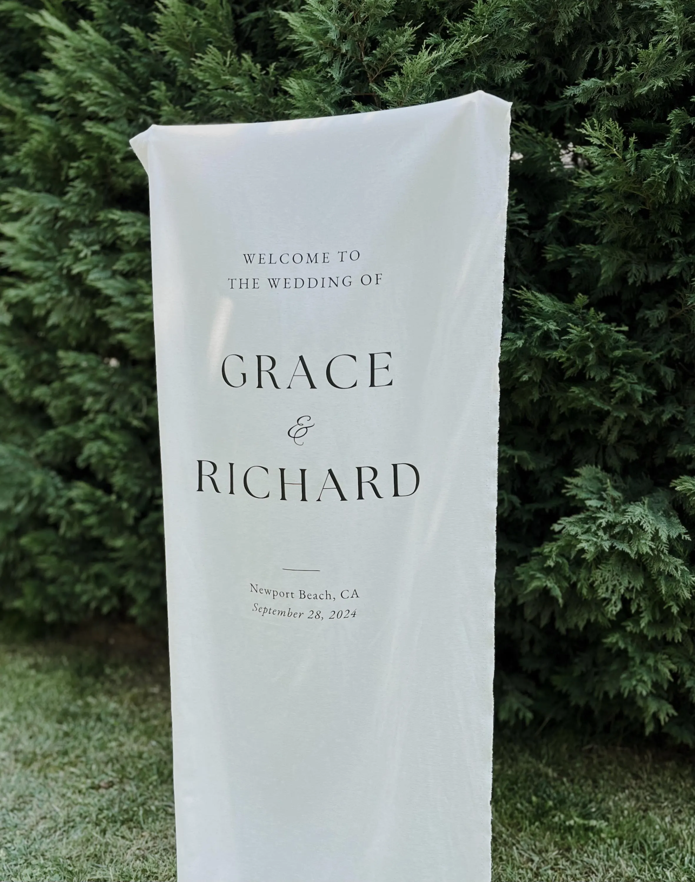 Personalized Fabric Wedding Sign | Custom Wedding Sign | Welcome Sign for Wedding | Custom Event Decor - image 5