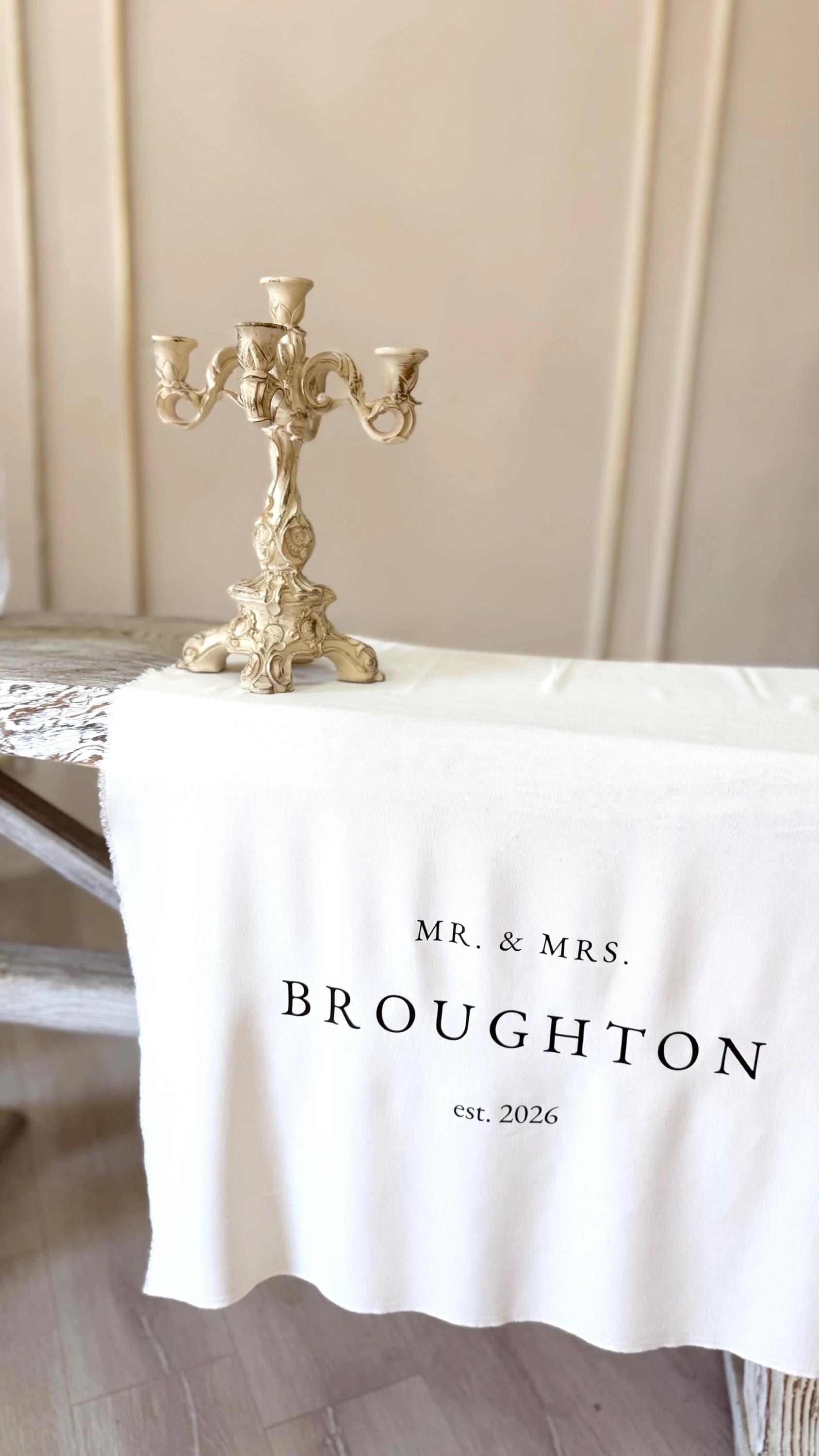 Custom Wedding Table Runner, Sweetheart Table Decor, Custom Sweetheart Table Runner, Wedding Table Decor - image 3