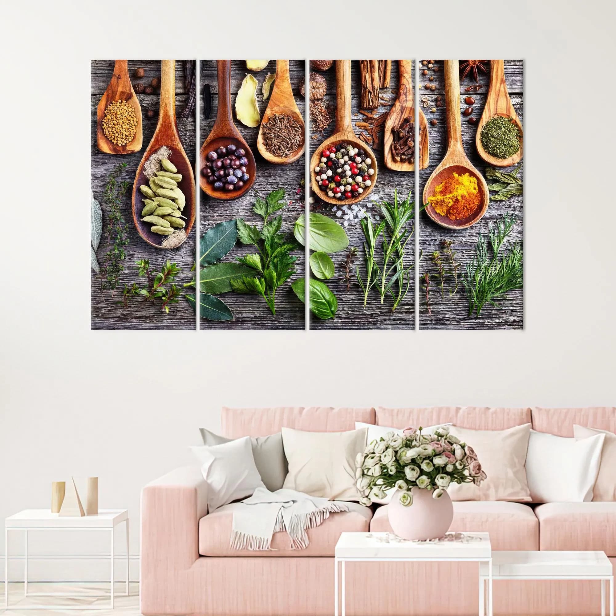 Spices Wall Hanging,Modern Canvas Poster,Kitchen Canvas Gift,Wall Art Prints,Handmade Gift,Gift For The Home,Gifts,Wedding Decor Art,Large Wall Art,Personalized Gifts,Bridesmaid Gift,Large Canvas,Christmas Gifts,