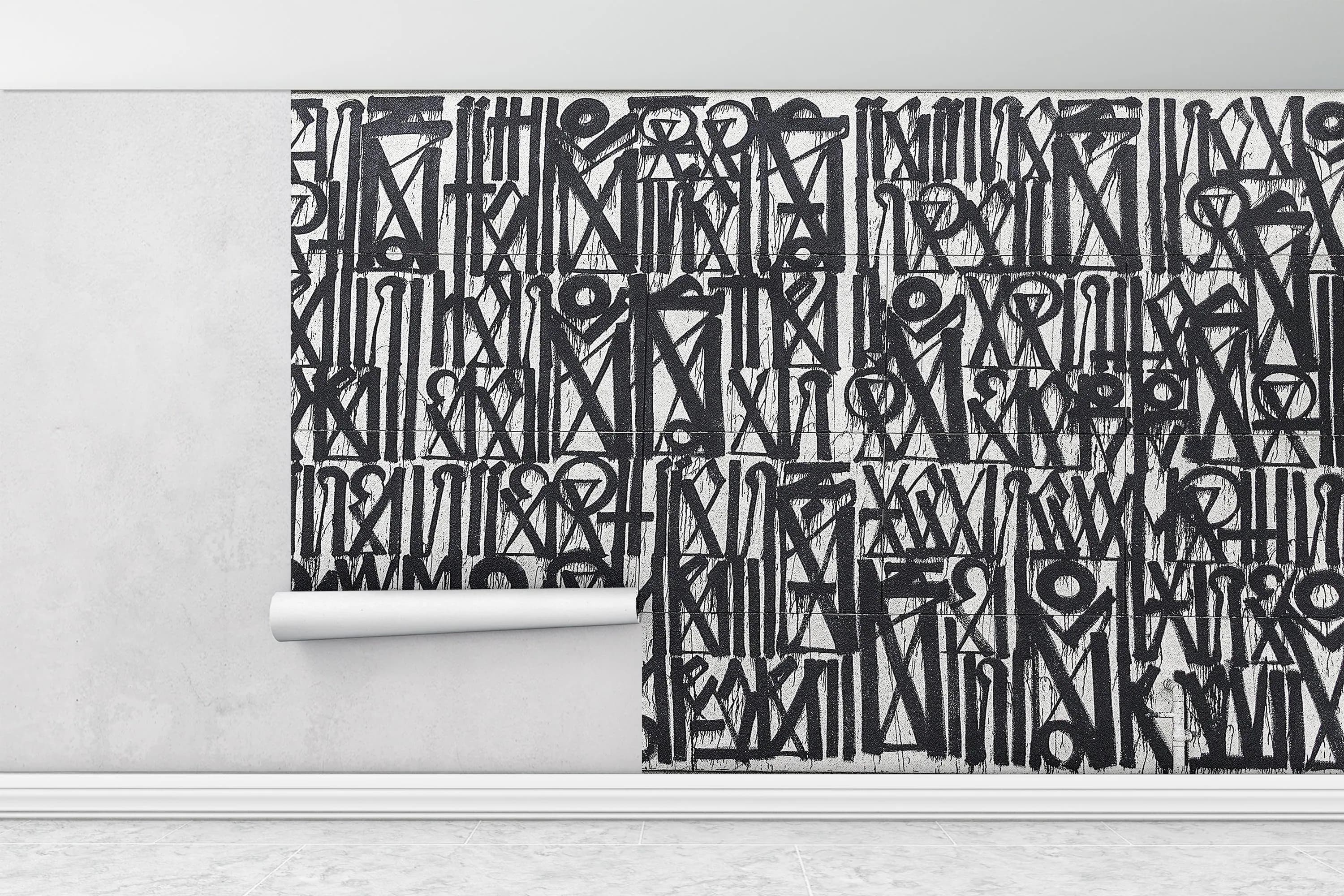Retna, Abstract Wall Paper, Retna Wall Decor, American GraffitiGraffiti Wall Paper, American Street Wall Decor,