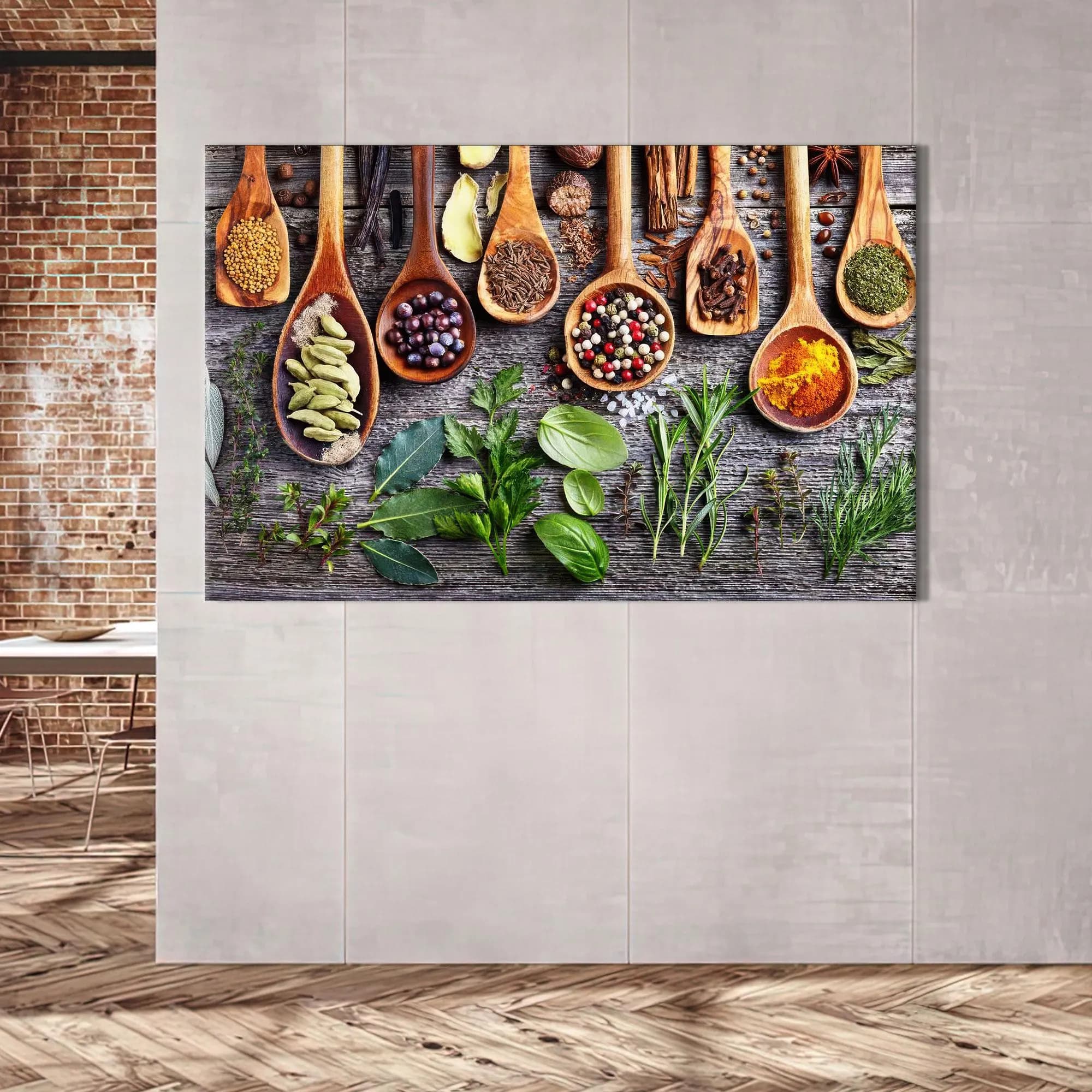Spices Wall Hanging,Modern Canvas Poster,Kitchen Canvas Gift,Holiday Decor Art,Personalized Gifts,Printable Wall Art,Wall Decoration,Gift For The Home,Minimalist Wall Art,Bedroom Decor Art,Bridesmaid Gifts,3D Canvas,Gift For Him,