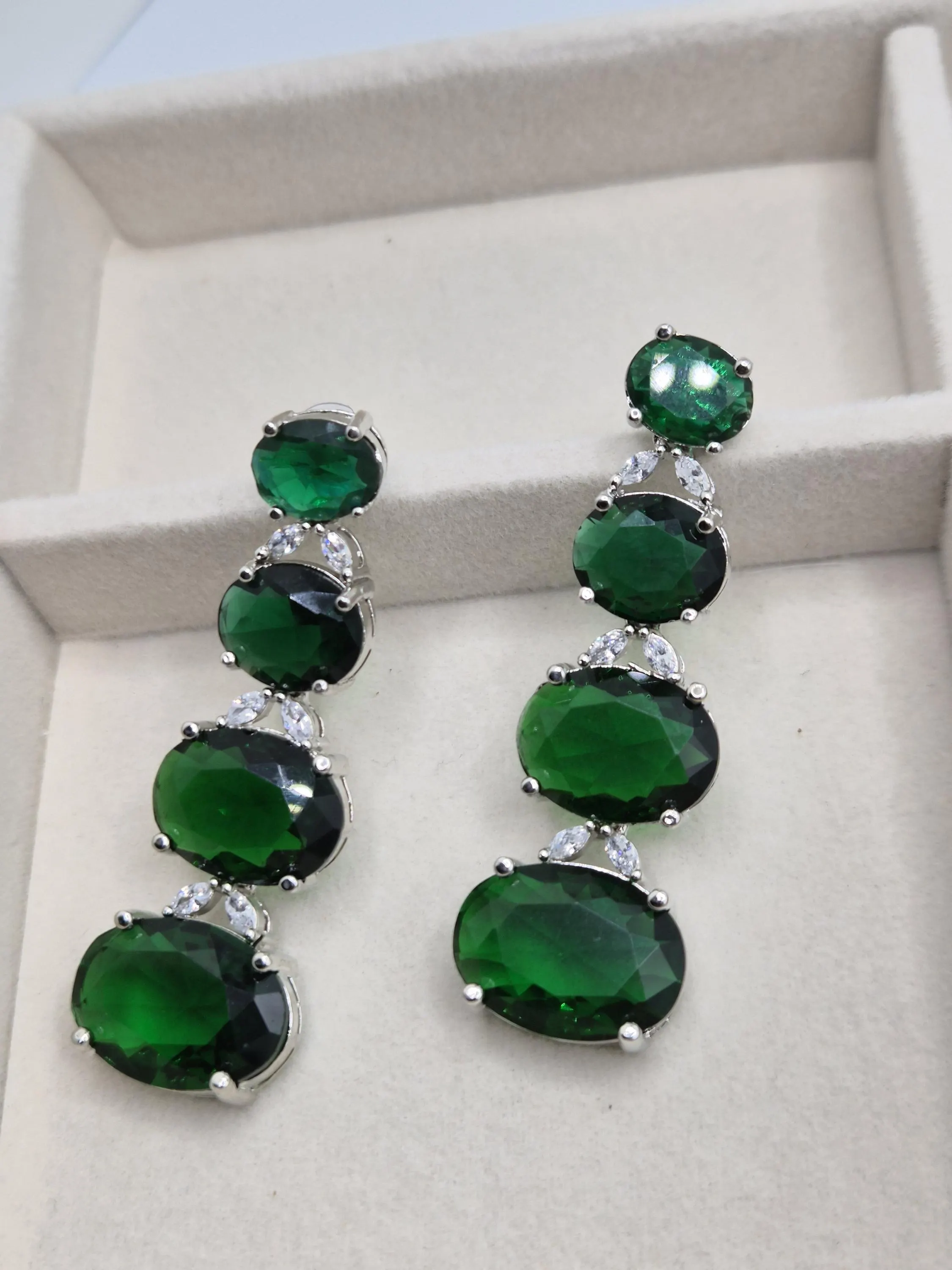 American Diamond dangle earrings