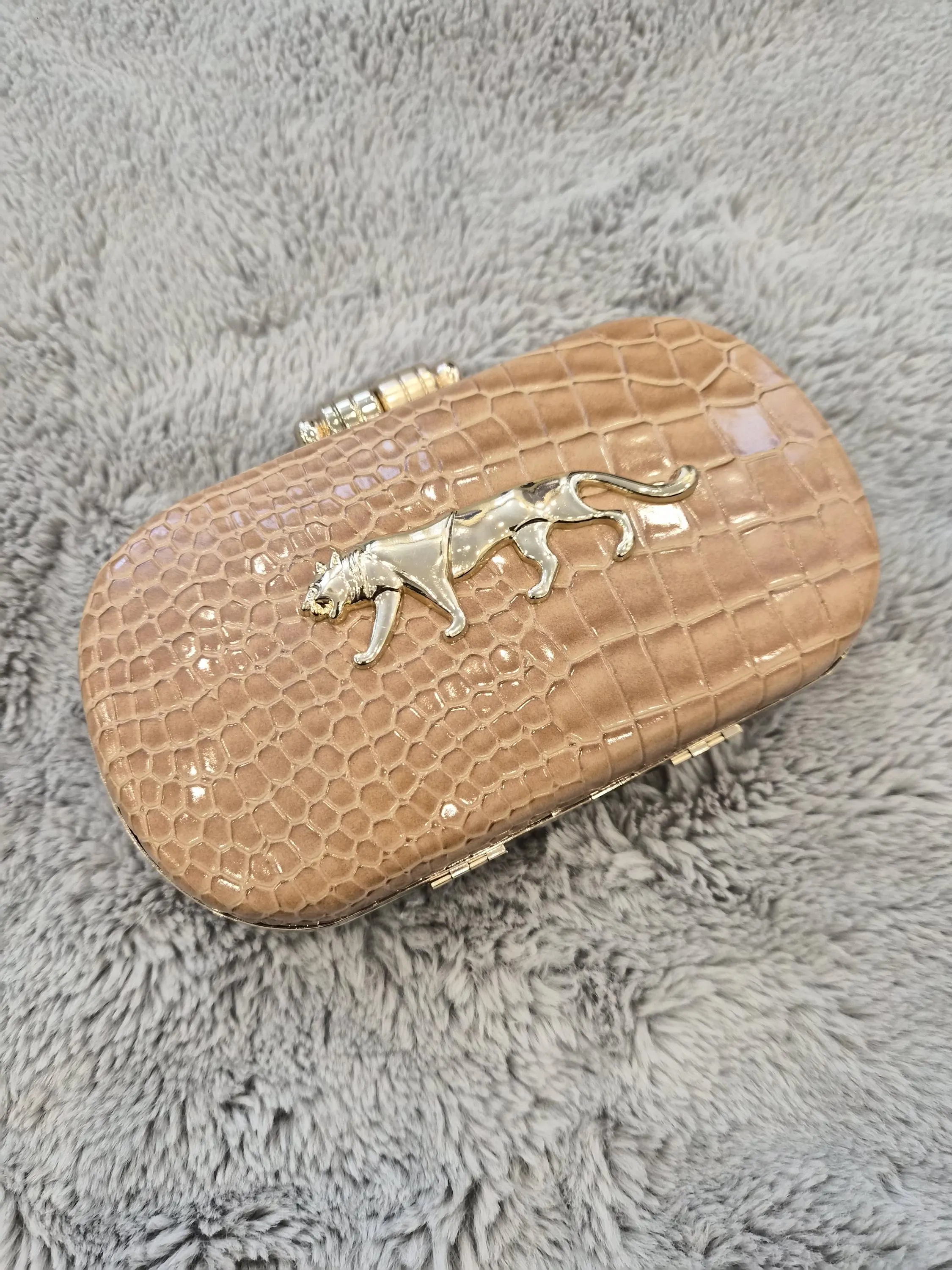 Sabyasachi-like clutch purse/caramel evening bag
