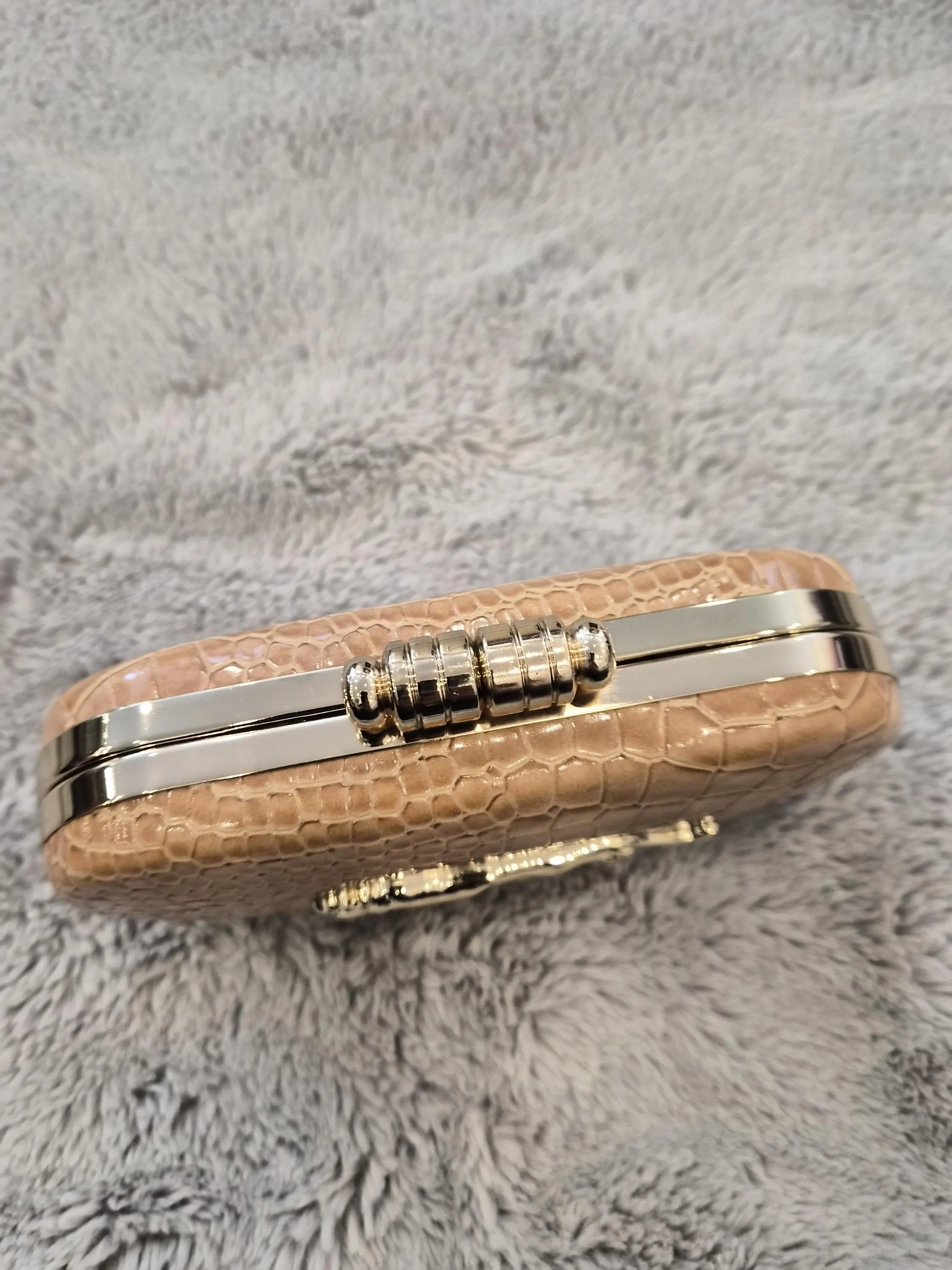Sabyasachi-like clutch purse/caramel evening bag - image 3