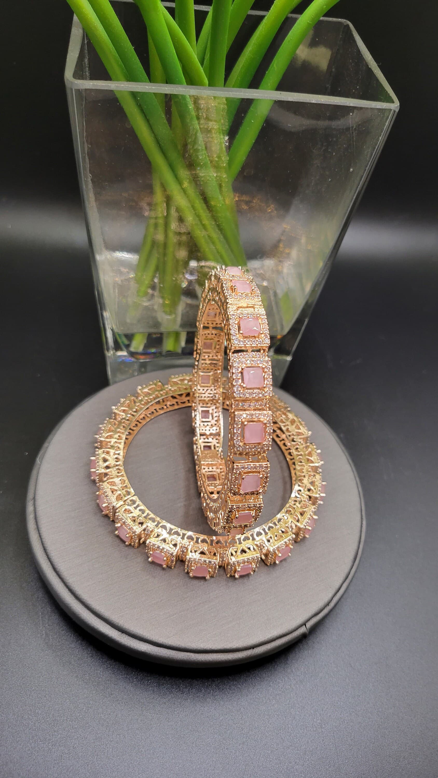 Pink AD bangles/kada bangles - image 4