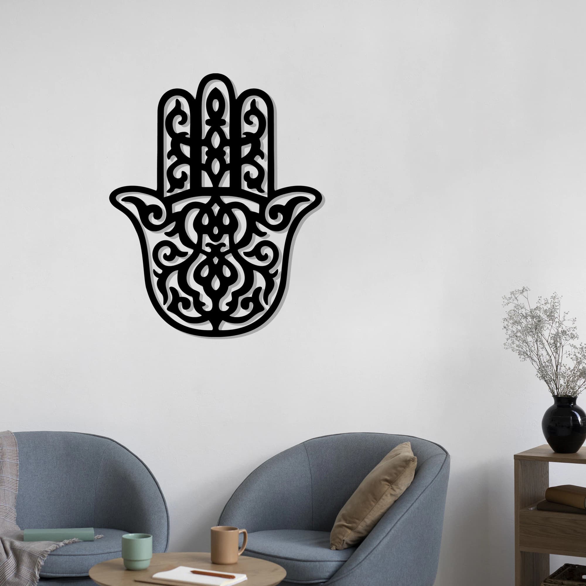 Islamic Metal Wall Art Decor, Hand Of Fatima, Islamic Home Decor, Hamsa Wall Hangings, Islamic Art, Muslim, Islamic Calligraphy,Patio Decor