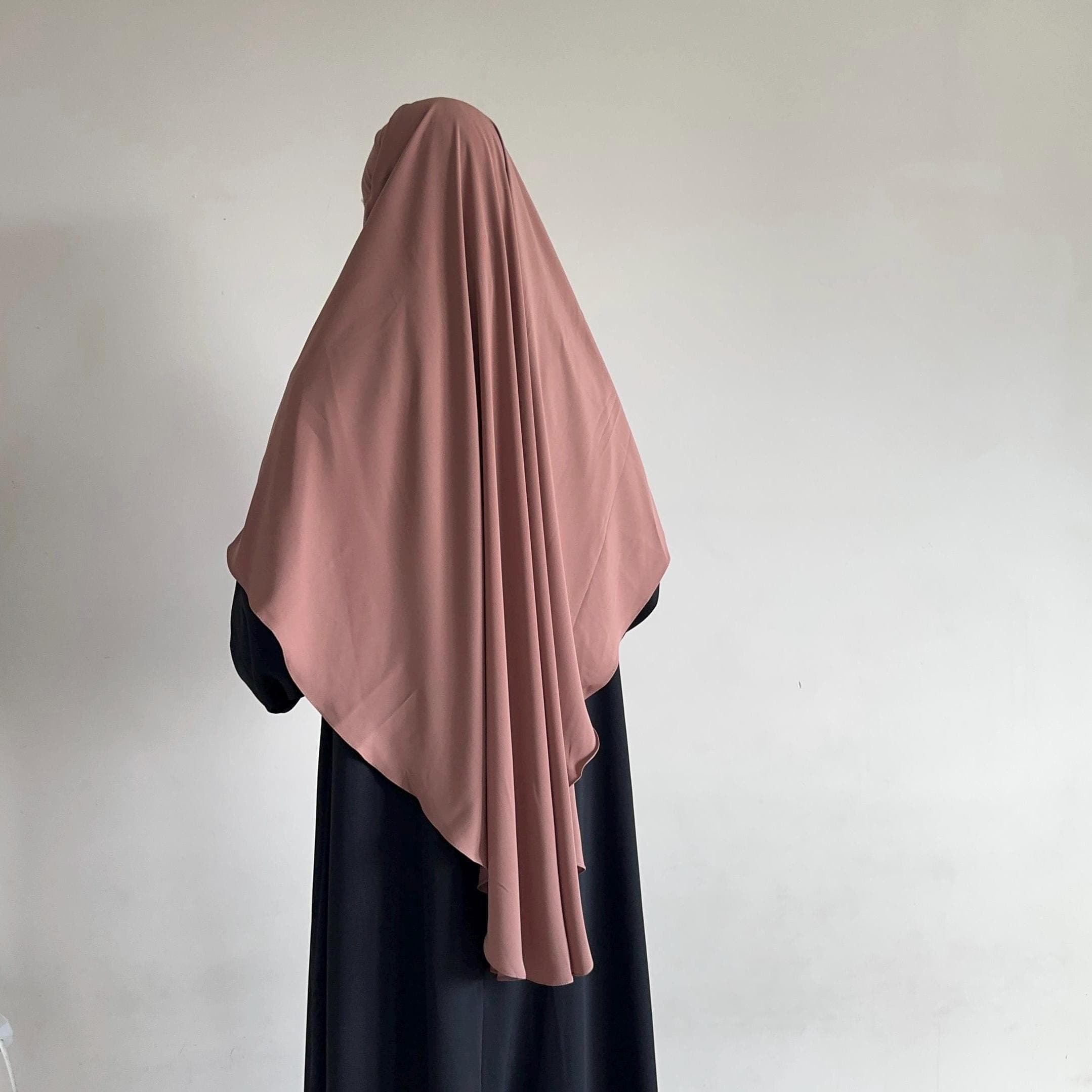 Khimar Oval Long Elegant | Breathable Modest Hijab - Lightweight for Summer Winter | Daily and Prayer Wear
