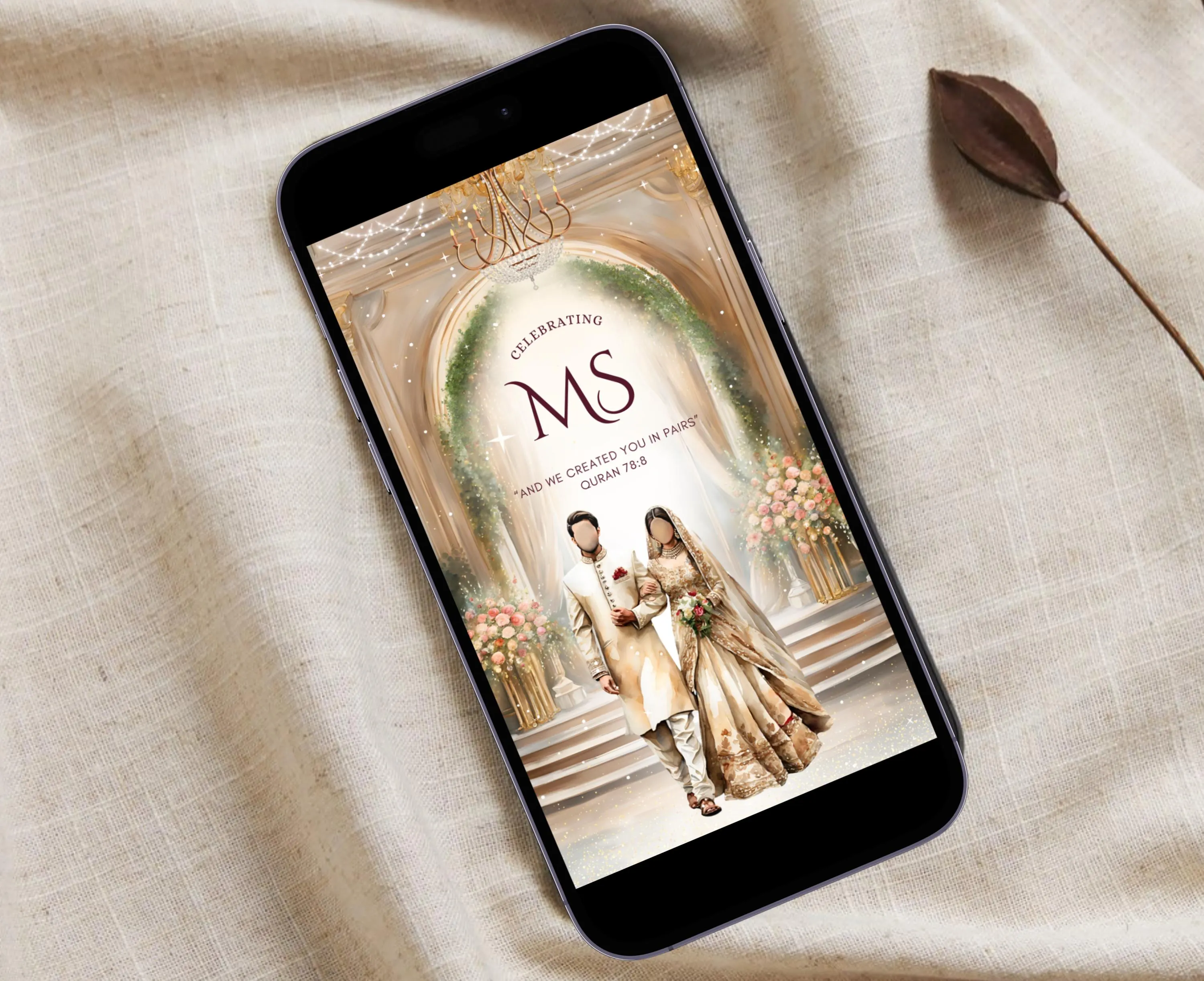 Muslim Wedding Invitation Digital Nikkah Invitation Illustration Video Islamic Wedding Invitation Pakistani Invitation Nikkah Invitation Card