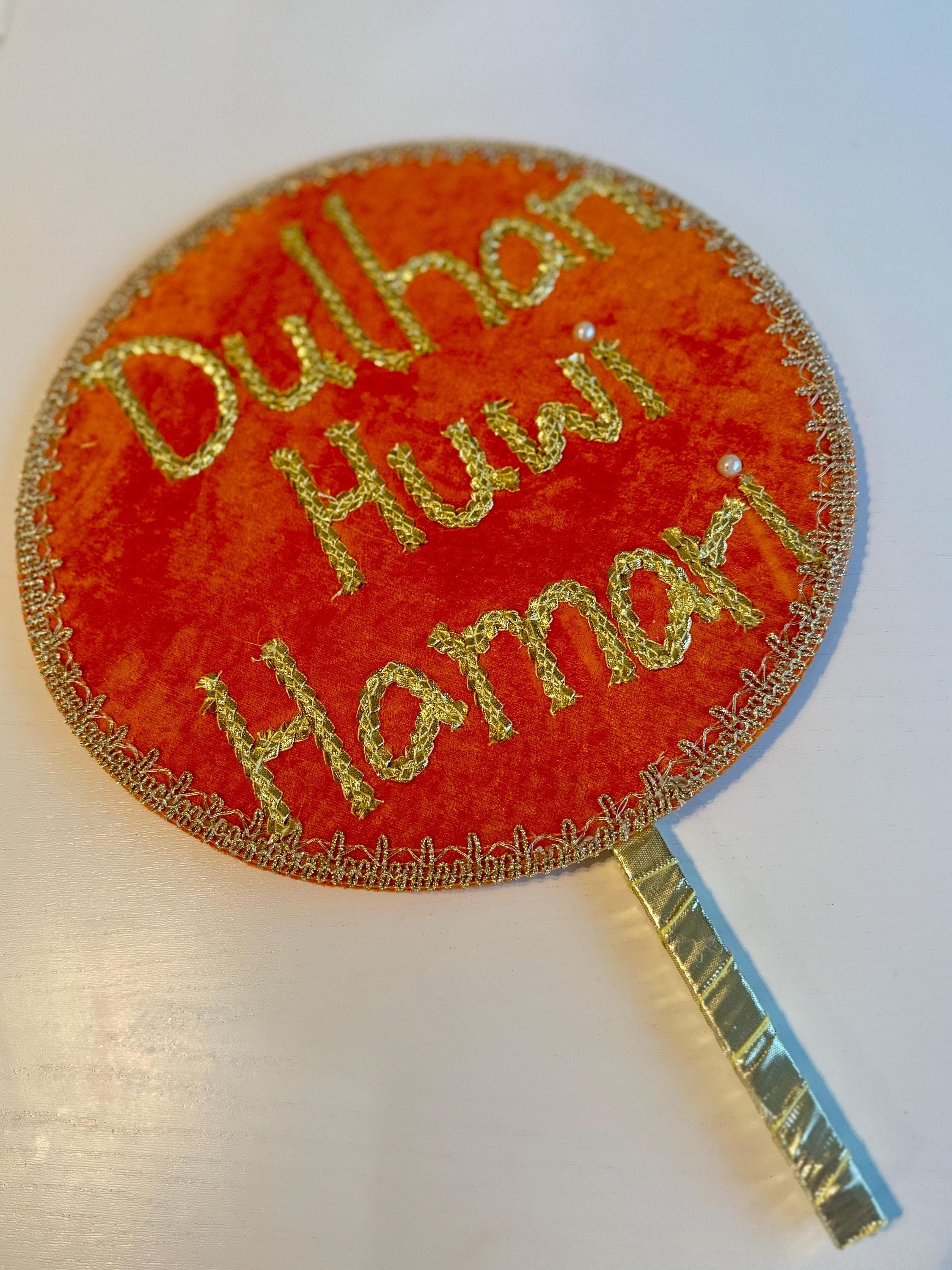 Hand Board/ Velvet Hand Sign Props: Desi Wedding Decor - image 5