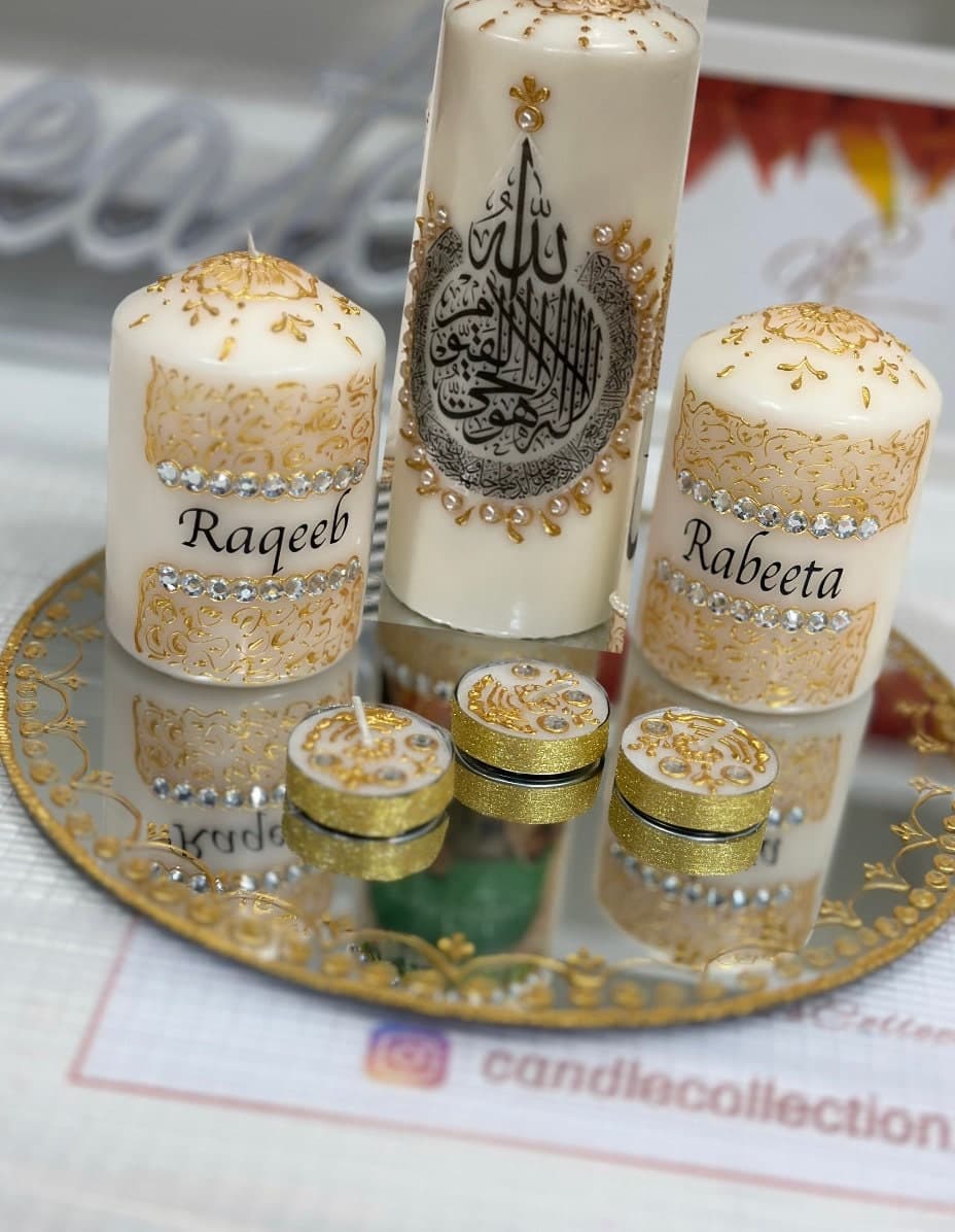 Wedding  Picture & Name Candles - image 4