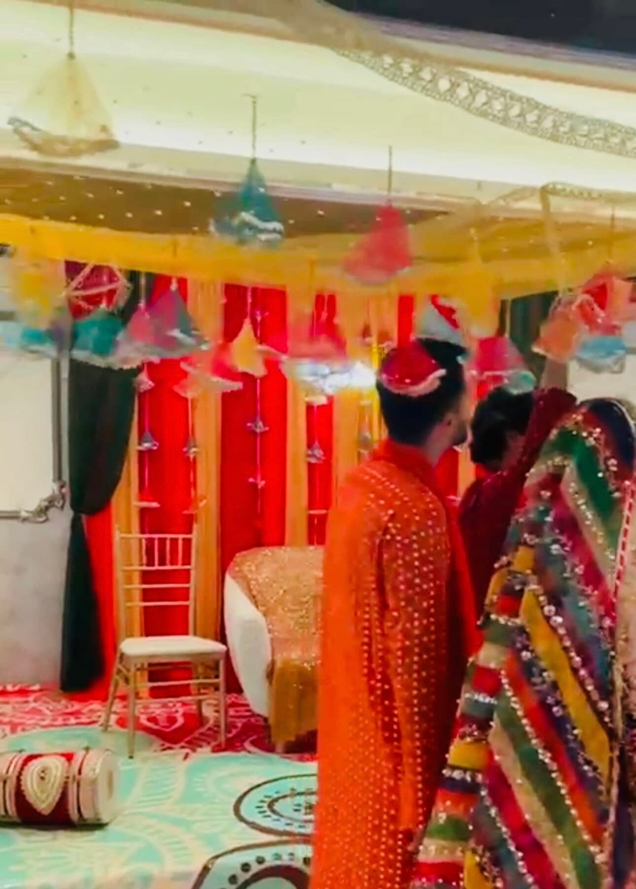Bridal Entry dopata for Mehndi event - image 3