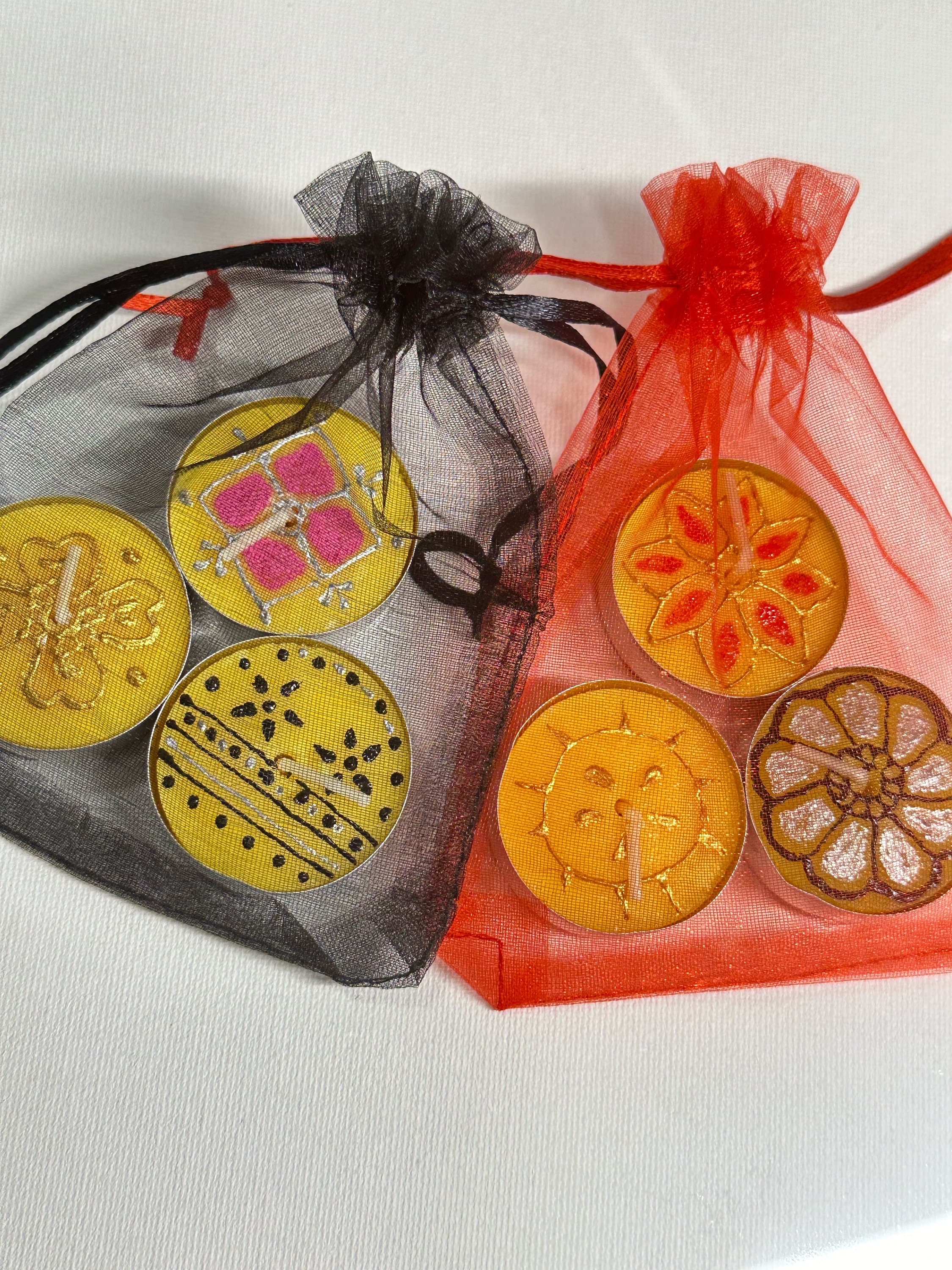 Henna Designed Diwali/Wedding/party Tea Light Candles - image 4