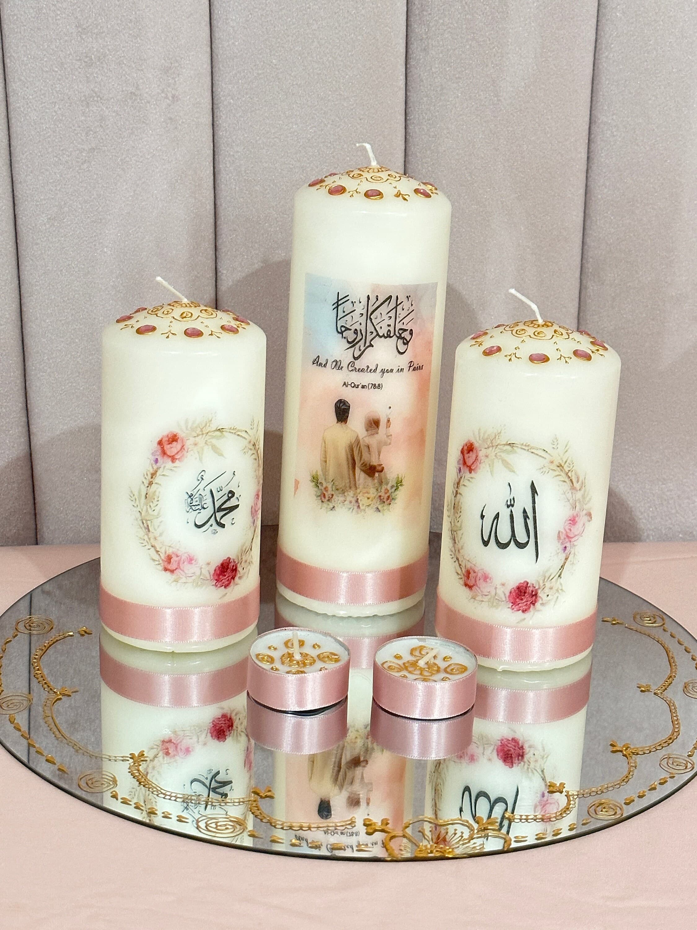Wedding/Nikah Candles Set