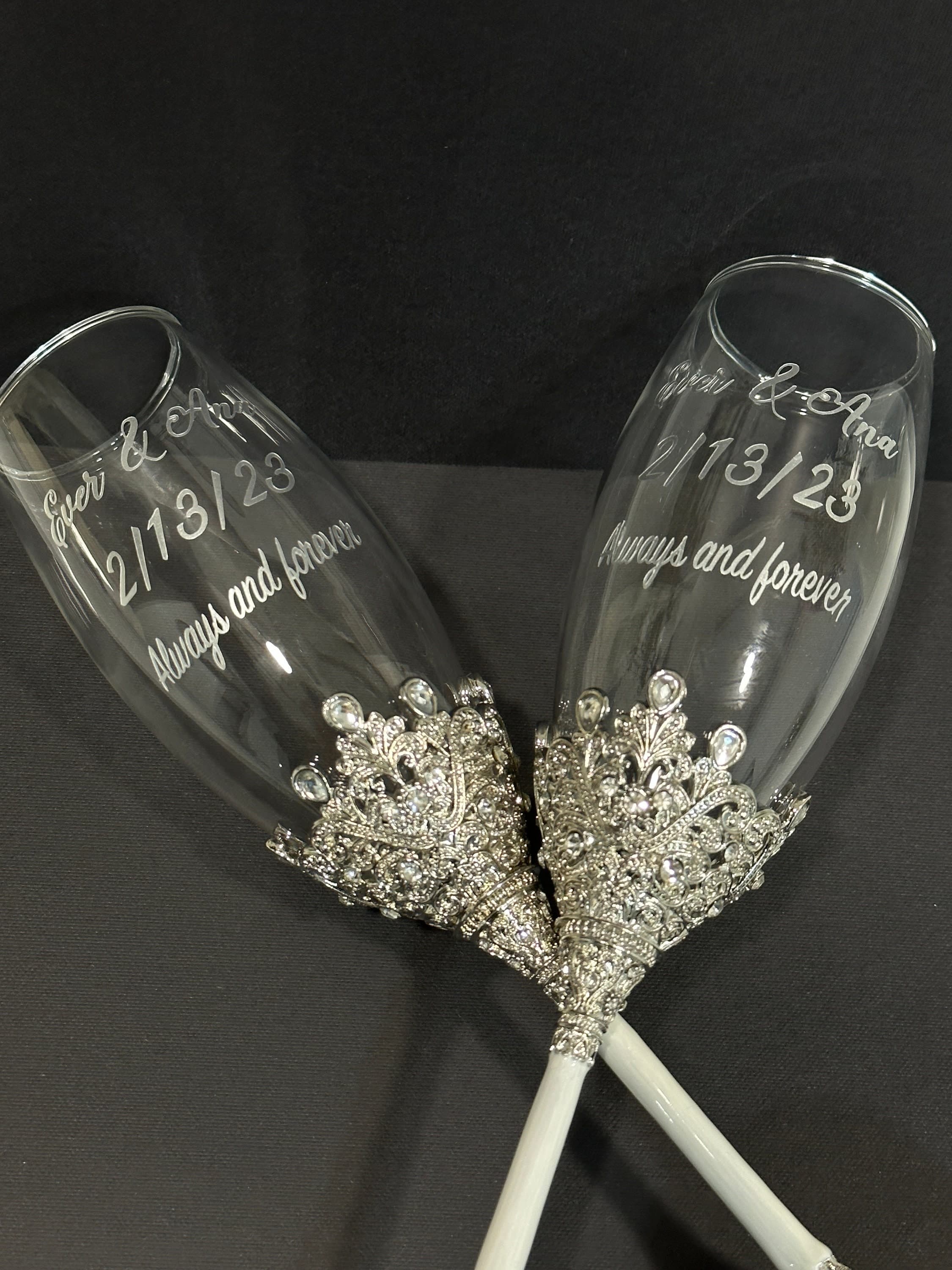 Wedding Flute Glass Set. - image 5