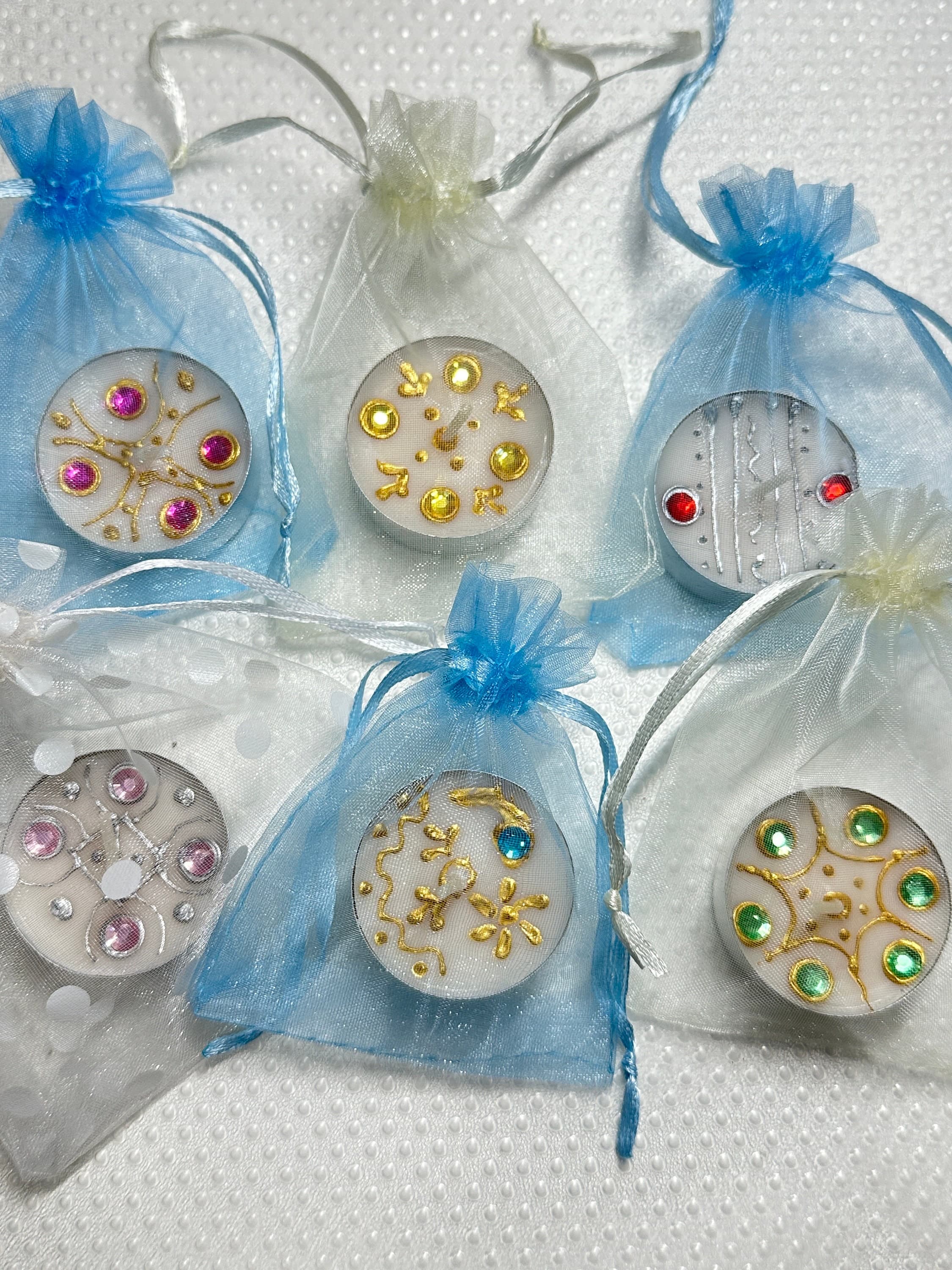 Henna Designed Diwali/Wedding/party Tea Light Candles - image 3