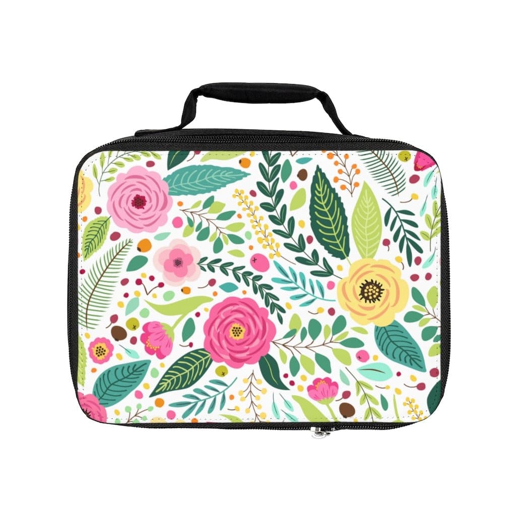 Floral Insulated Lunch Bag, Personalized Lunchbox, Back to School - image 3