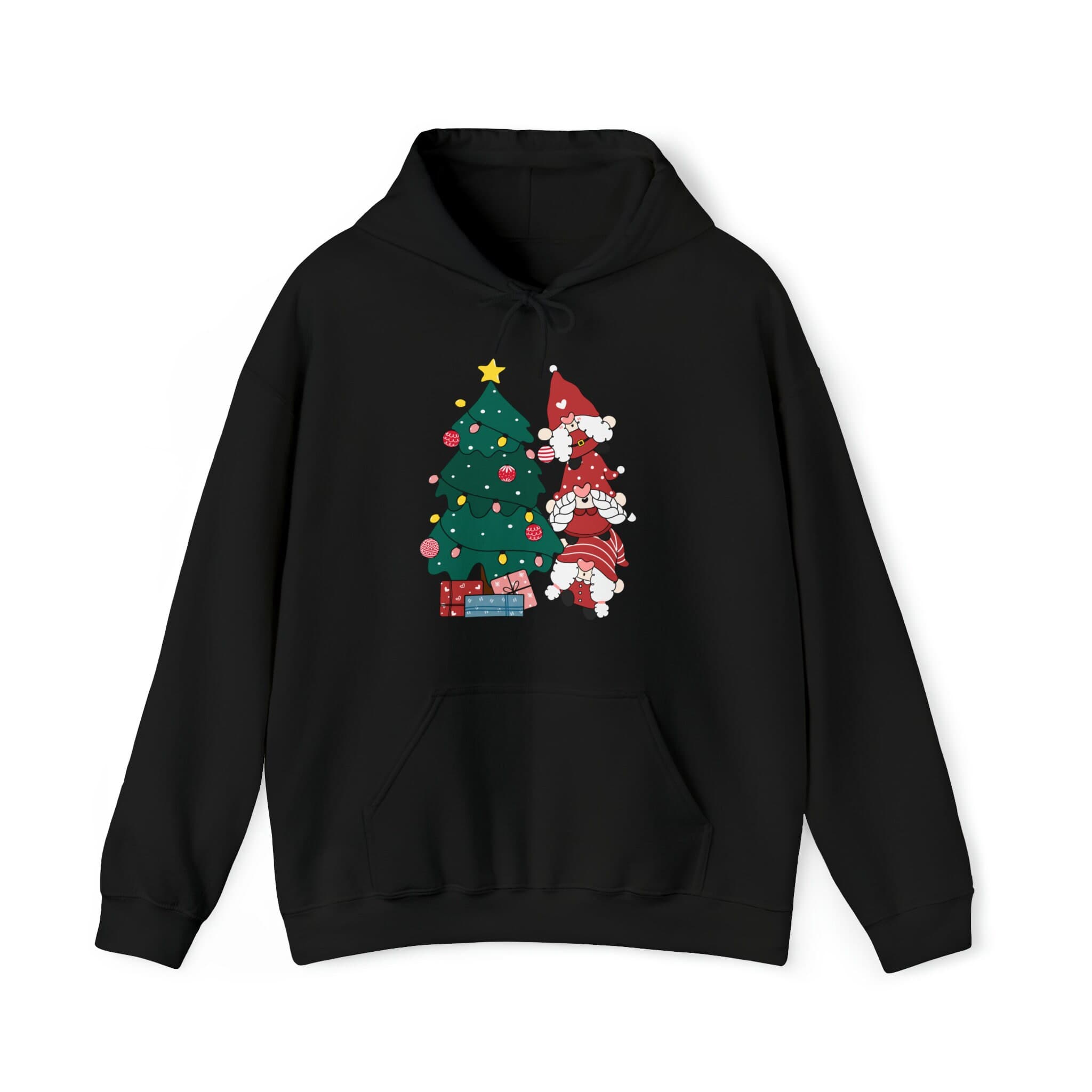 Feliz Navidad Gnomes Hoodie - Unisex Christmas Holiday Sweater - image 3