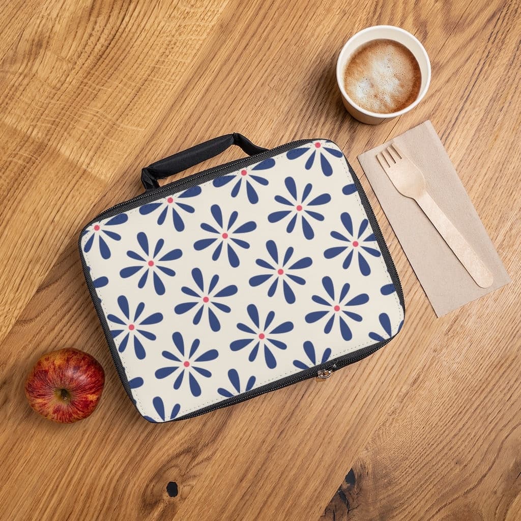 Personalized Insulated Lunch Bag: Floral Pattern, Back to School