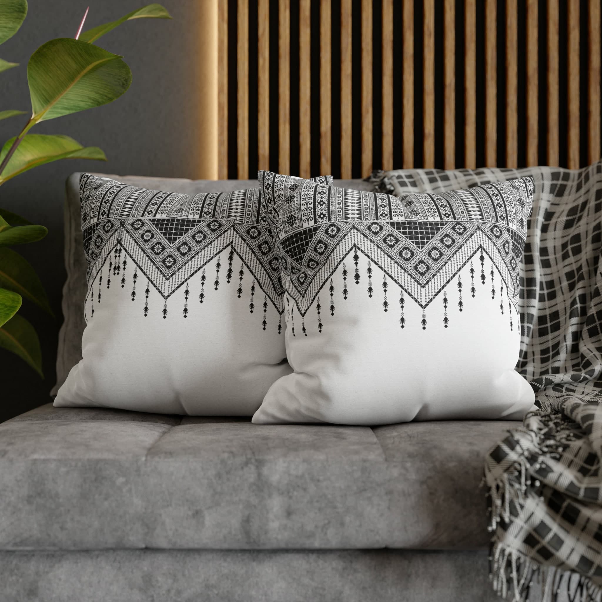 Palestinian Tatreez Print Pillowcase: Double-Sided Home Decor - image 5