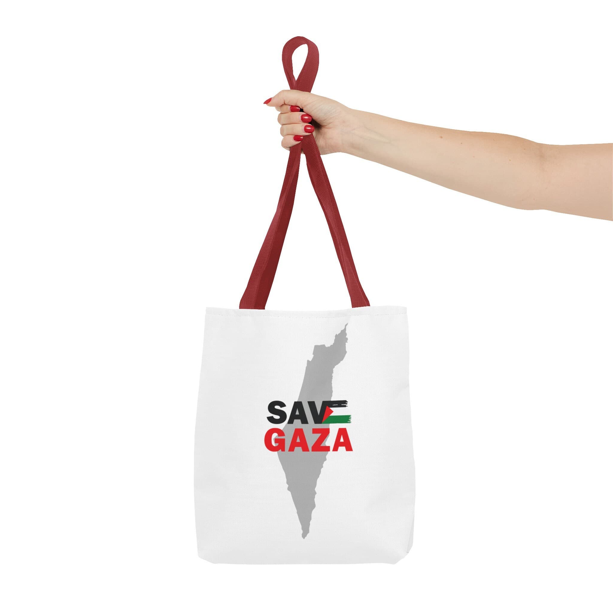 Palestine Map Tote Bag: Save Gaza, Personalized Polyester Tote - image 5