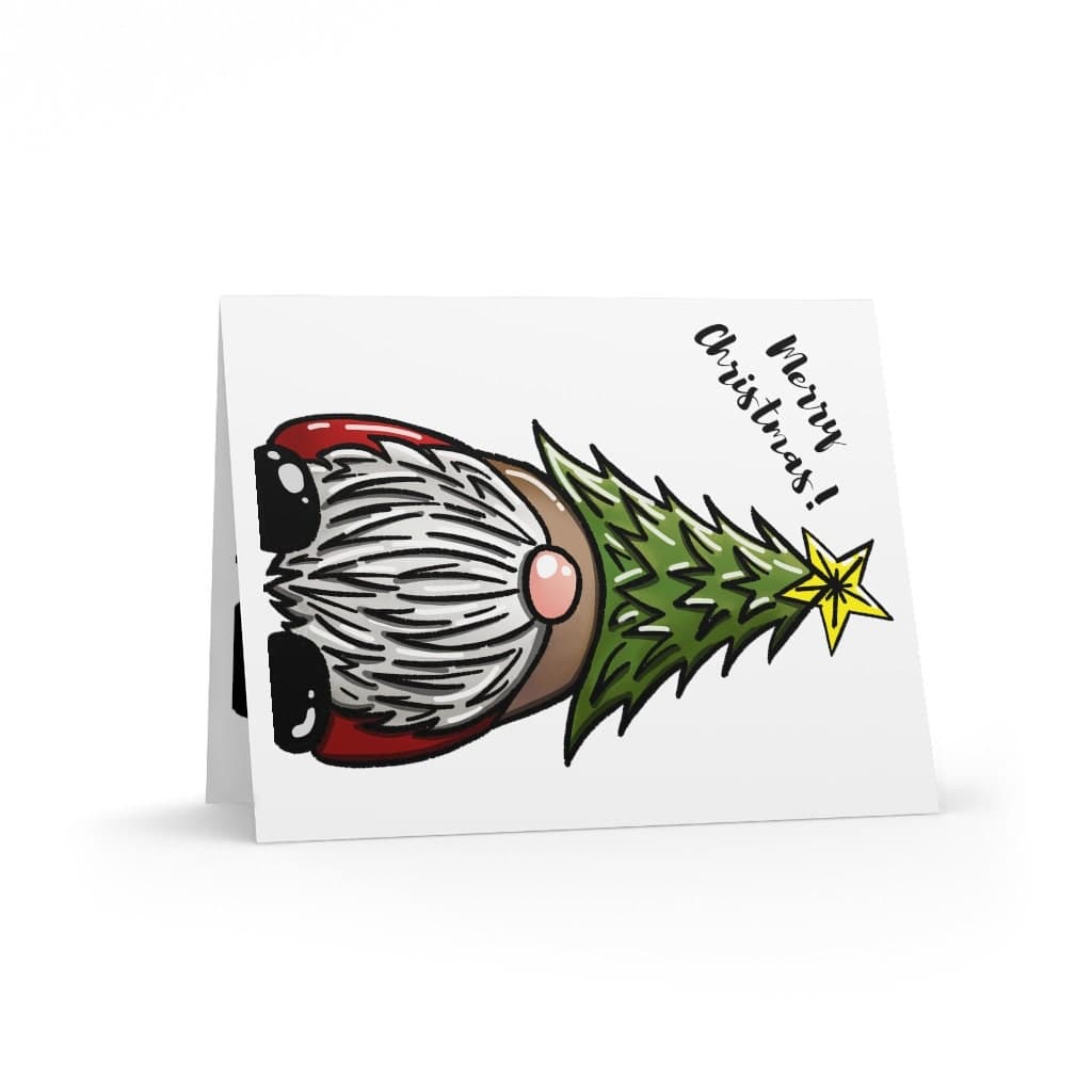 Gnome Christmas Card: Holiday Greeting Card with Envelope - image 5