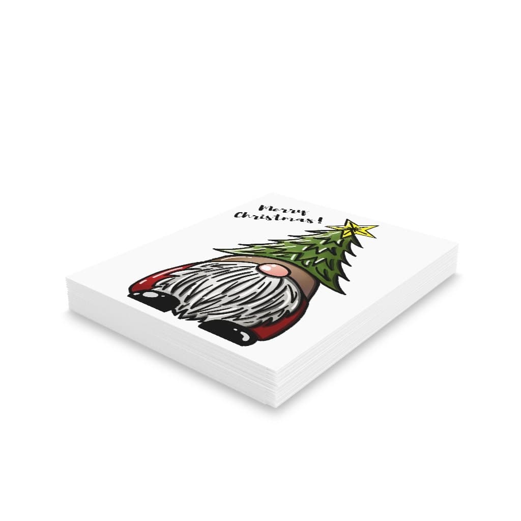 Gnome Christmas Card: Holiday Greeting Card with Envelope - image 3