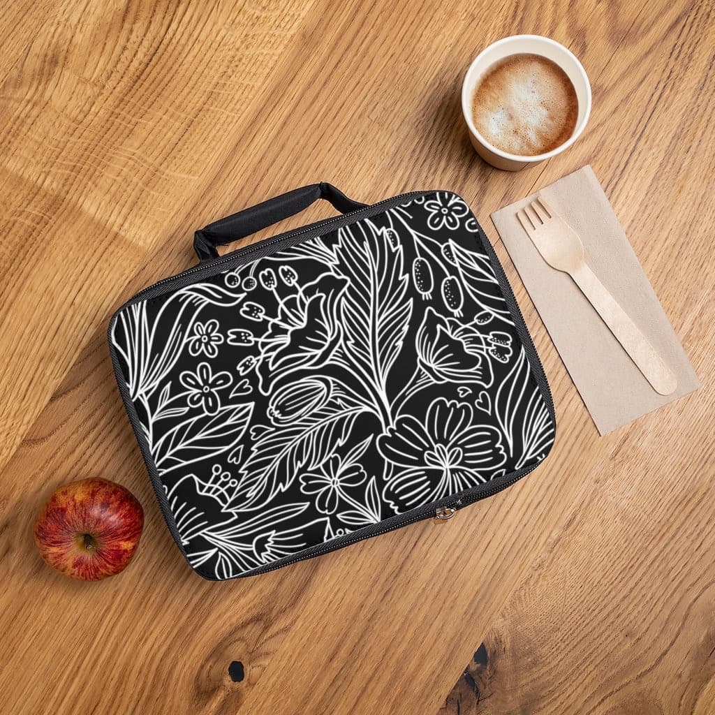 Personalized Insulated Lunch Bag, Floral Design, Back To School