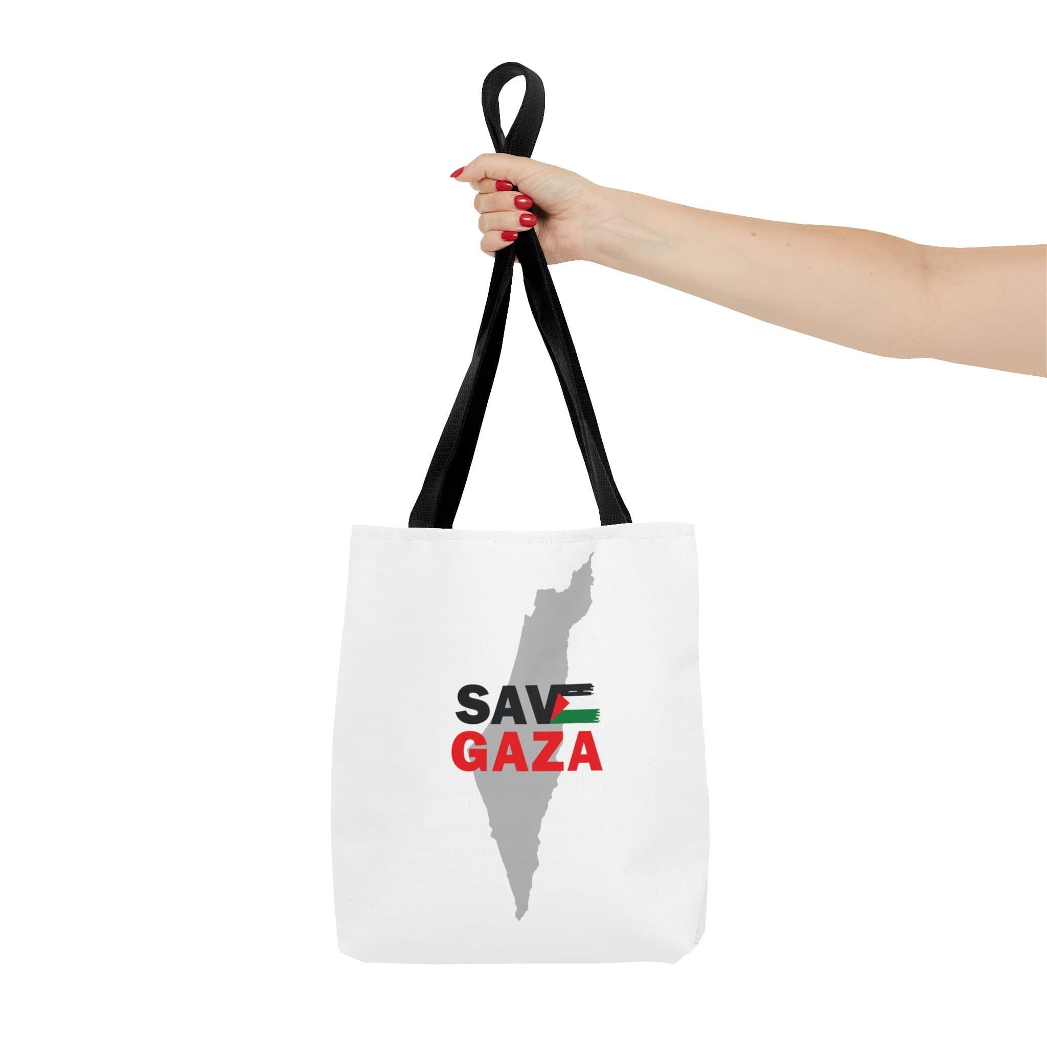 Palestine Map Tote Bag: Save Gaza, Personalized Polyester Tote - image 3