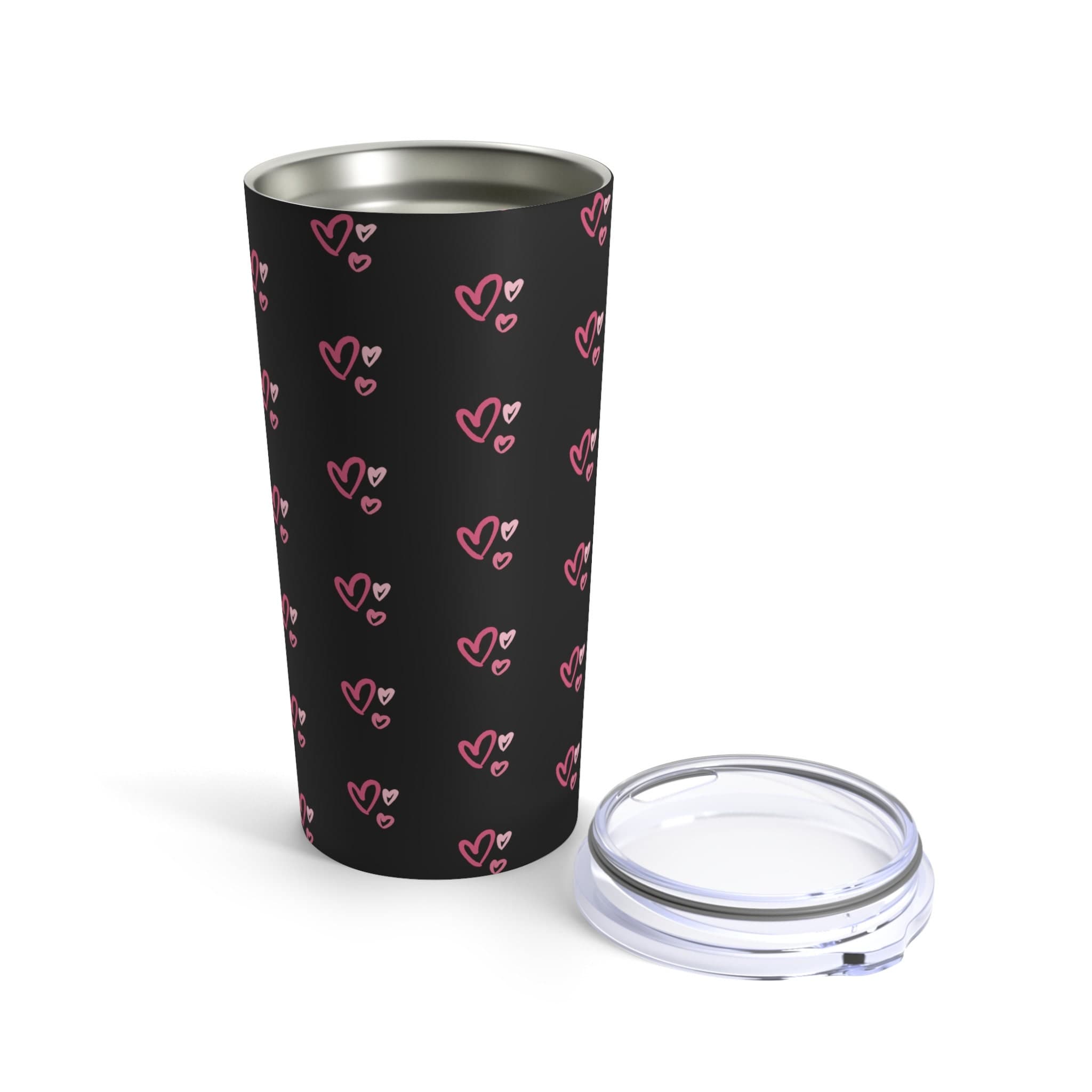 Personalized Heart Tumbler: Stainless Steel 20oz Gift