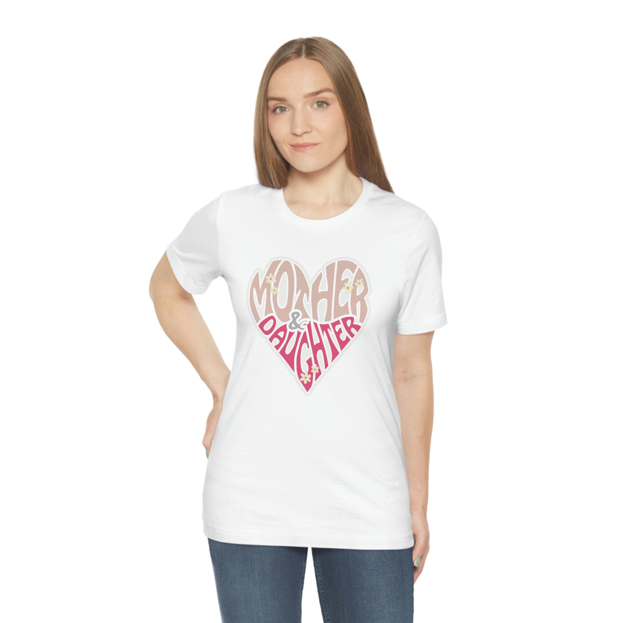 Personalized Mother Daughter T-Shirt: Heart Graphic Tee - image 5