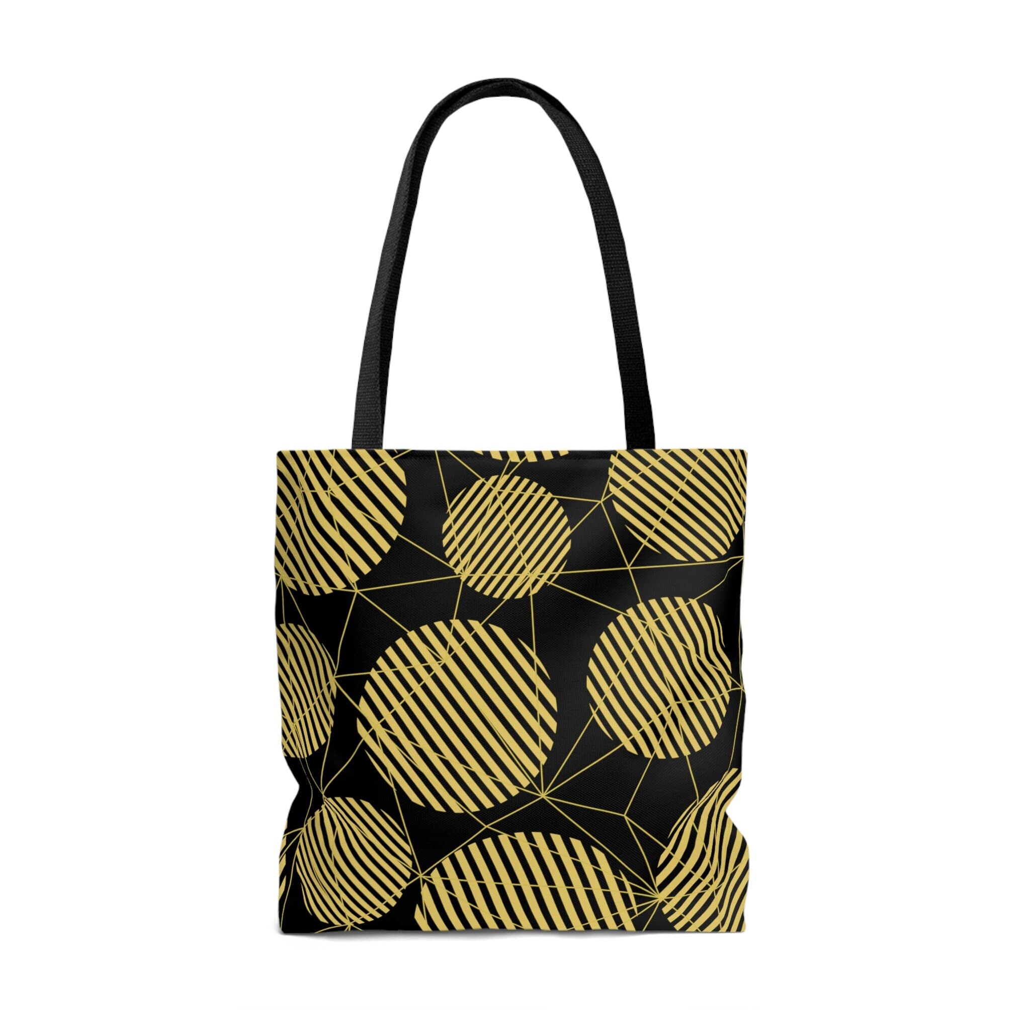 Personalized Mum Tote Bag: Geometric Print, Black Cotton Handles - image 4