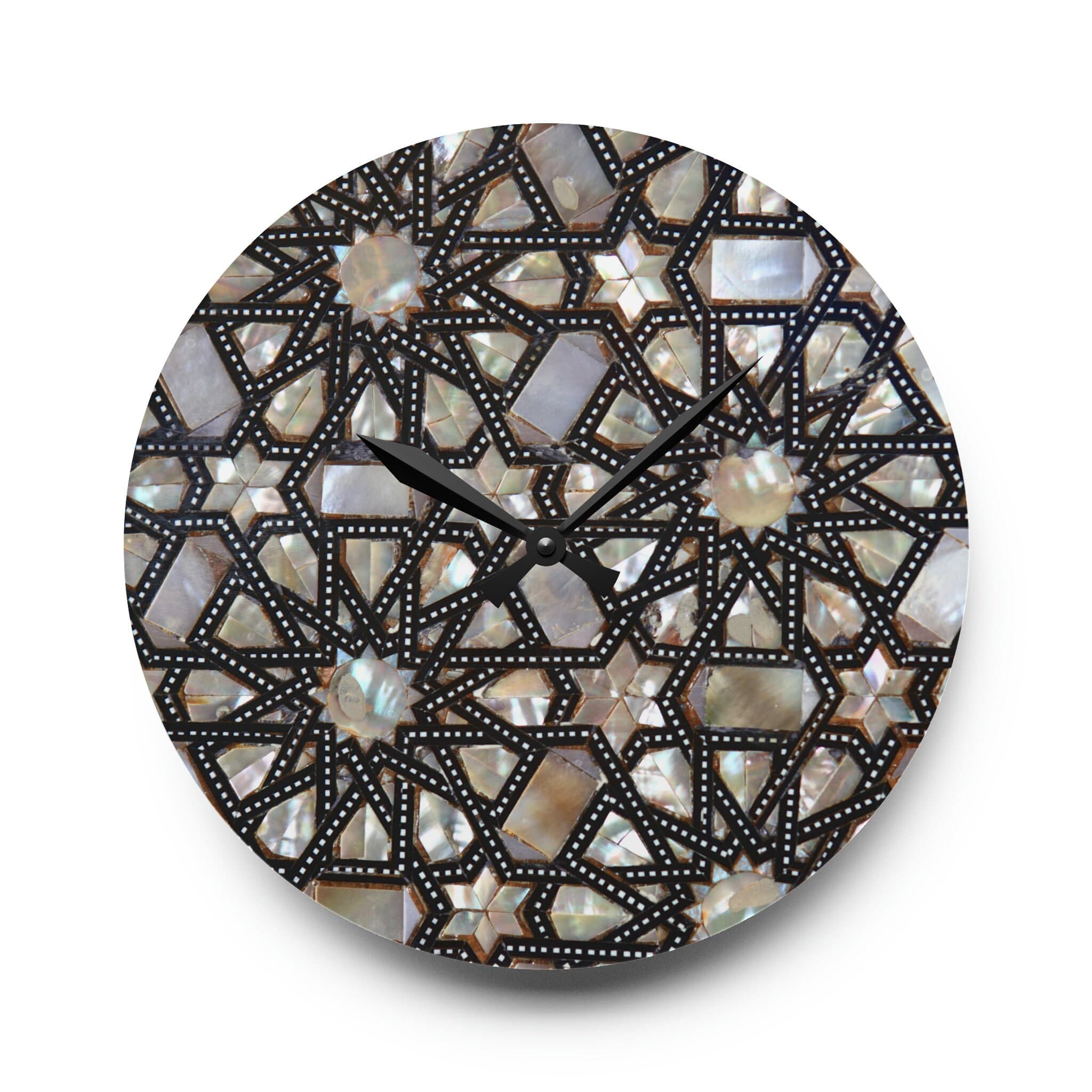 Islamic Art Wall Clock: Acrylic Home Decor, Eid Ramadan Gift - image 3