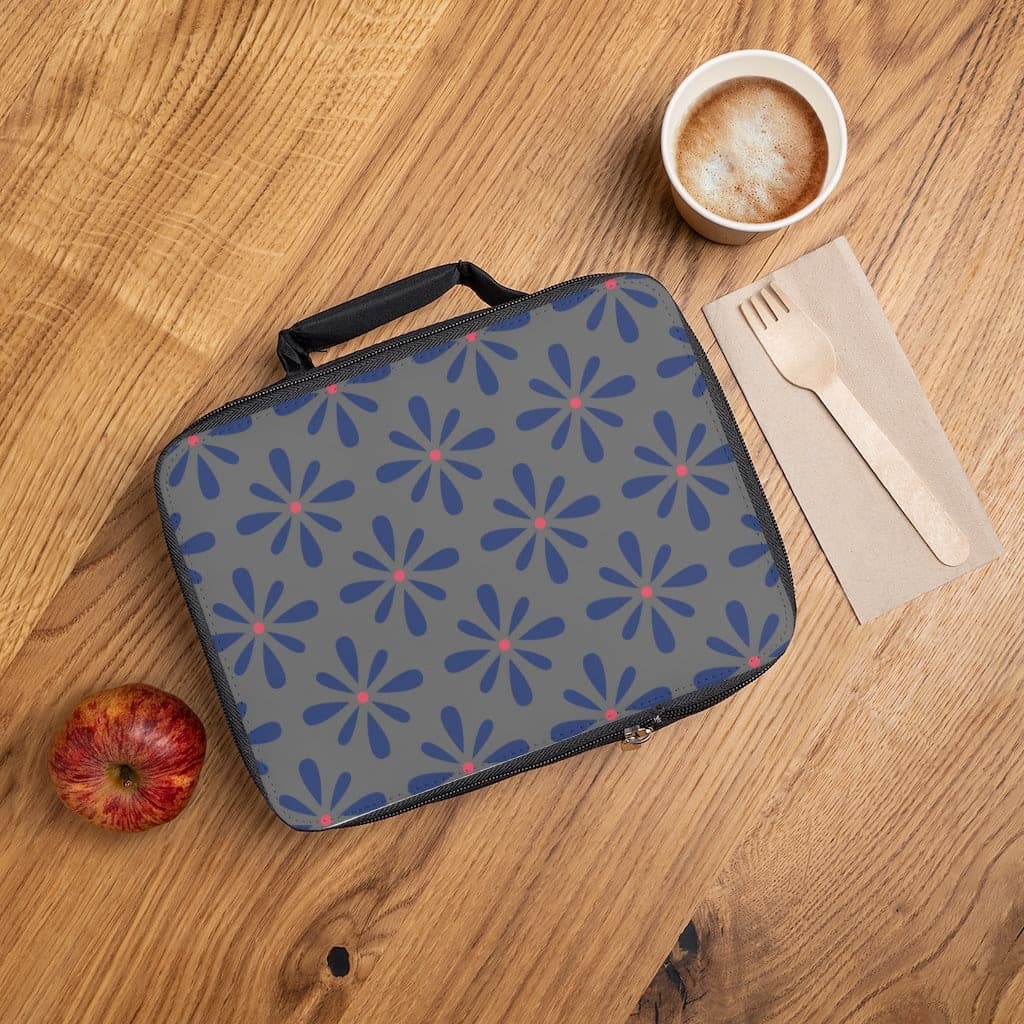 Personalized Insulated Lunch Bag: Floral Pattern, Back to School