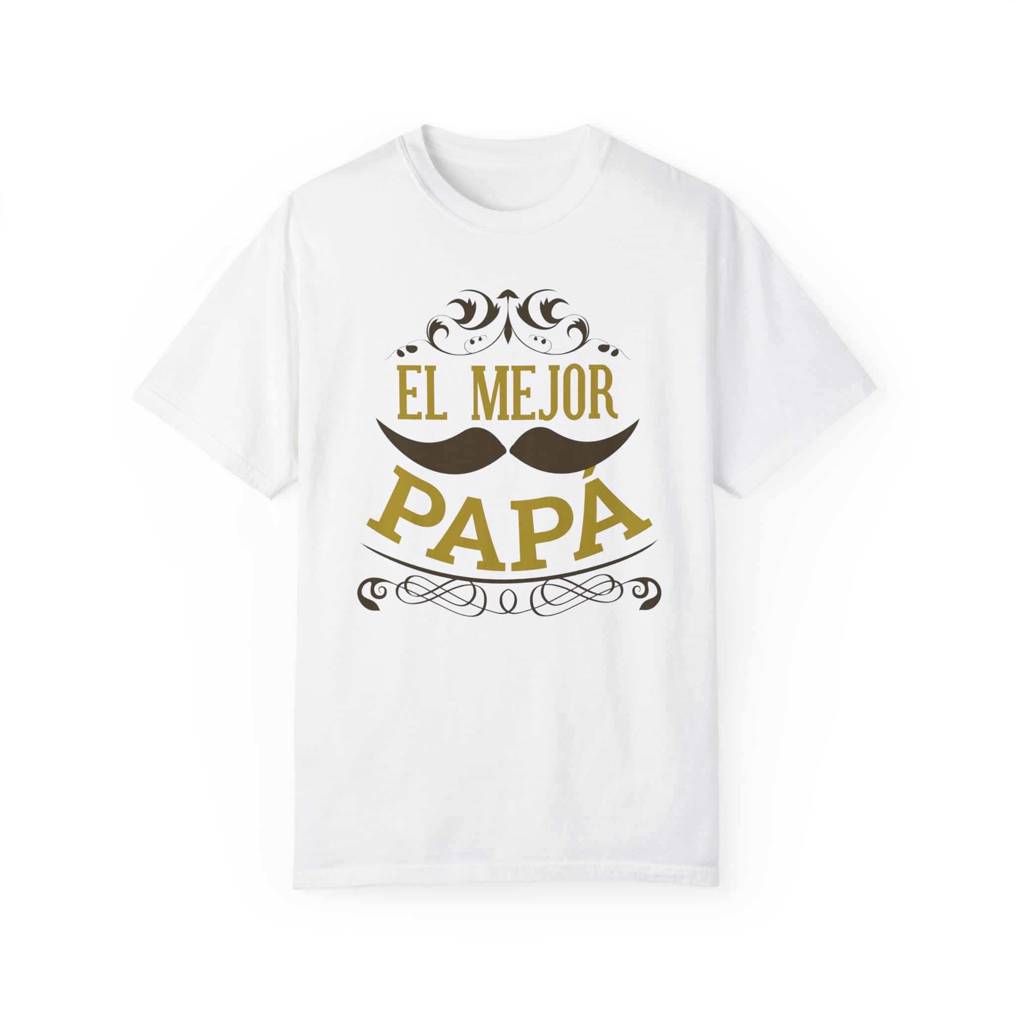Comfort colours Personalized best Dad Shirt, Spanish felize dia del Padre El Mejor Papa T-shirt Father's Day  Personalized Gift - image 4