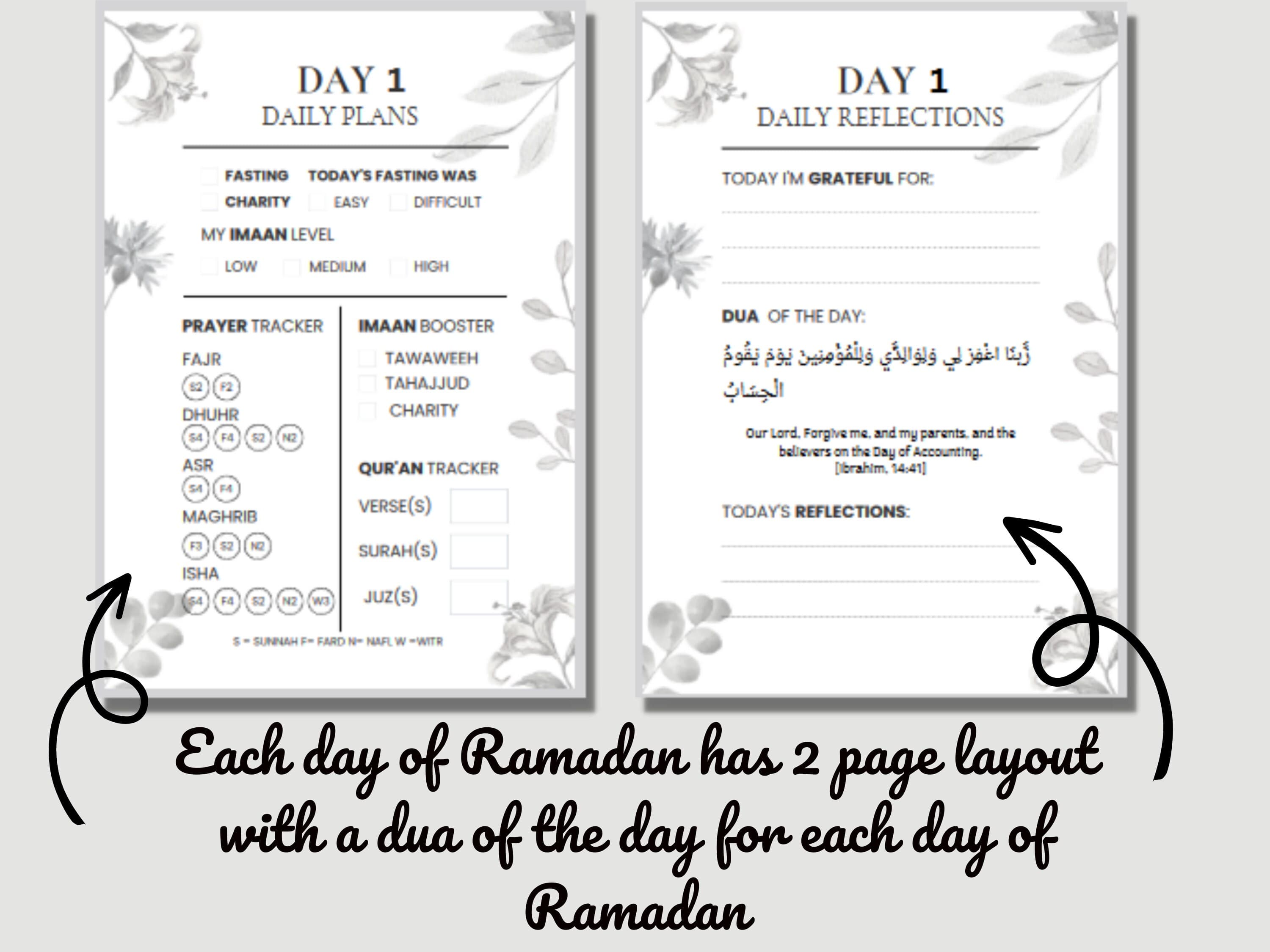 30-Day Ramadan Planner, Reflections Journal 2026 (Digital PDF) - image 4