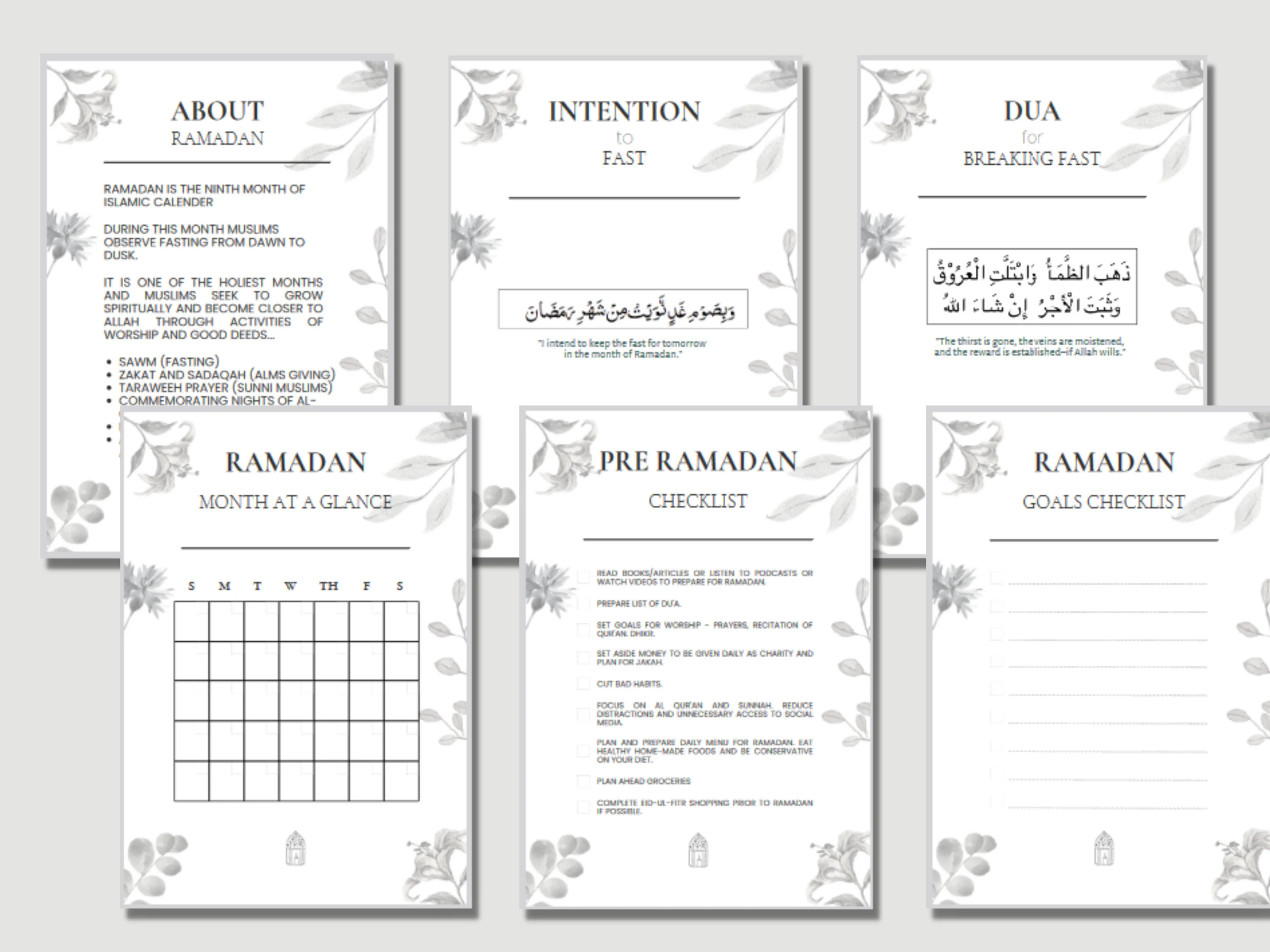 30-Day Ramadan Planner, Reflections Journal 2026 (Digital PDF) - image 5