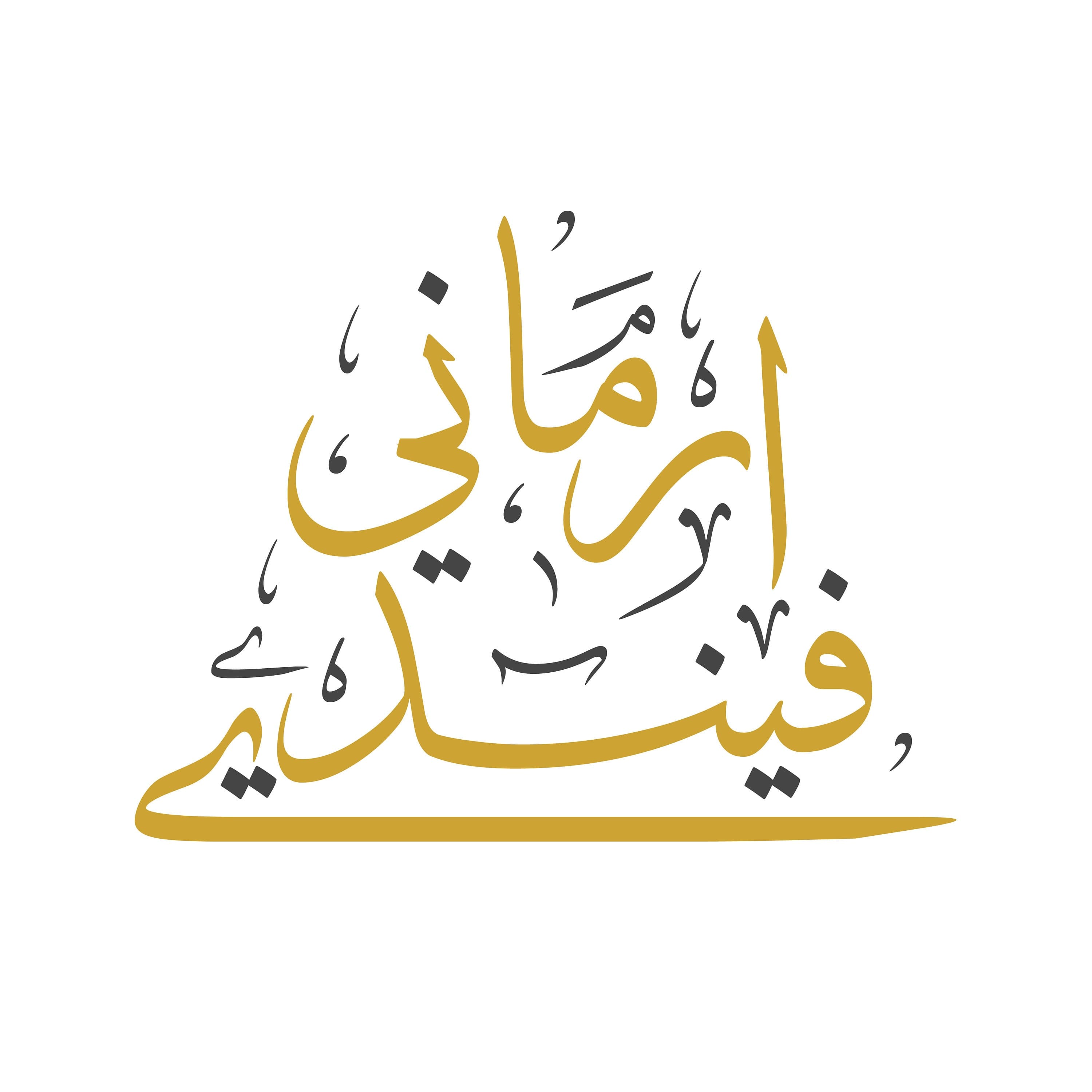 Nome personalizzato calligrafico arabo - 2 nomi/parole - Regalo personalizzato - Scritte arabe moderne - Stile thuluth - Digitale - image 4
