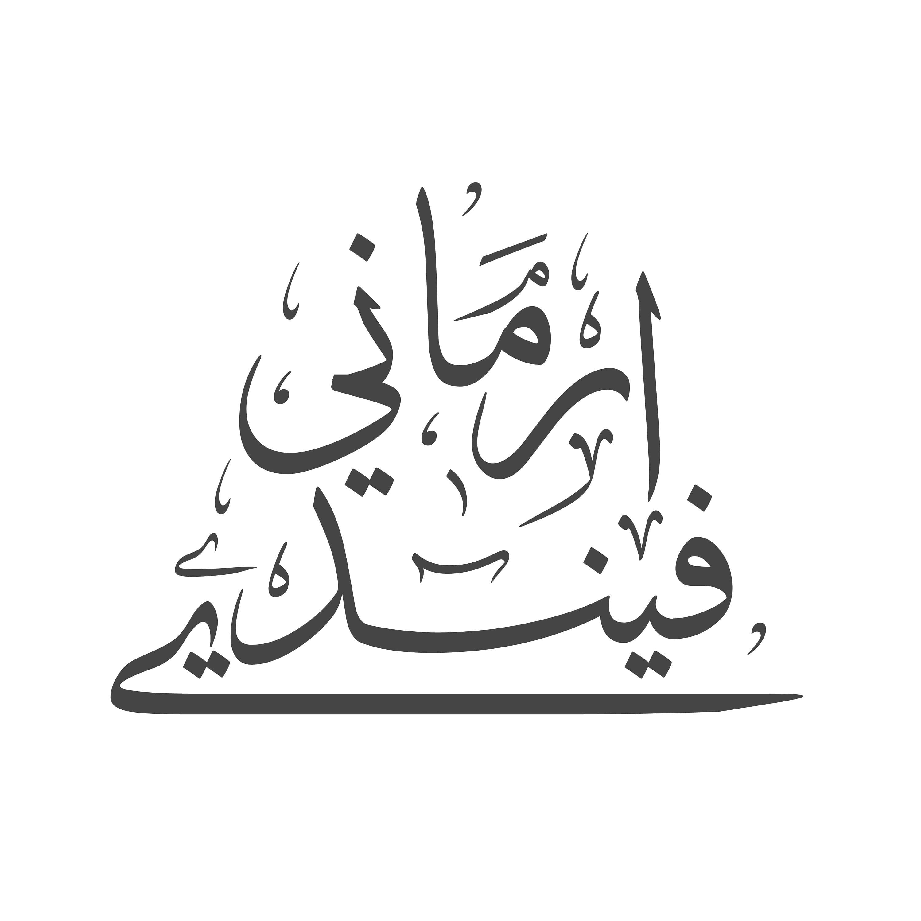 Nome personalizzato calligrafico arabo - 2 nomi/parole - Regalo personalizzato - Scritte arabe moderne - Stile thuluth - Digitale