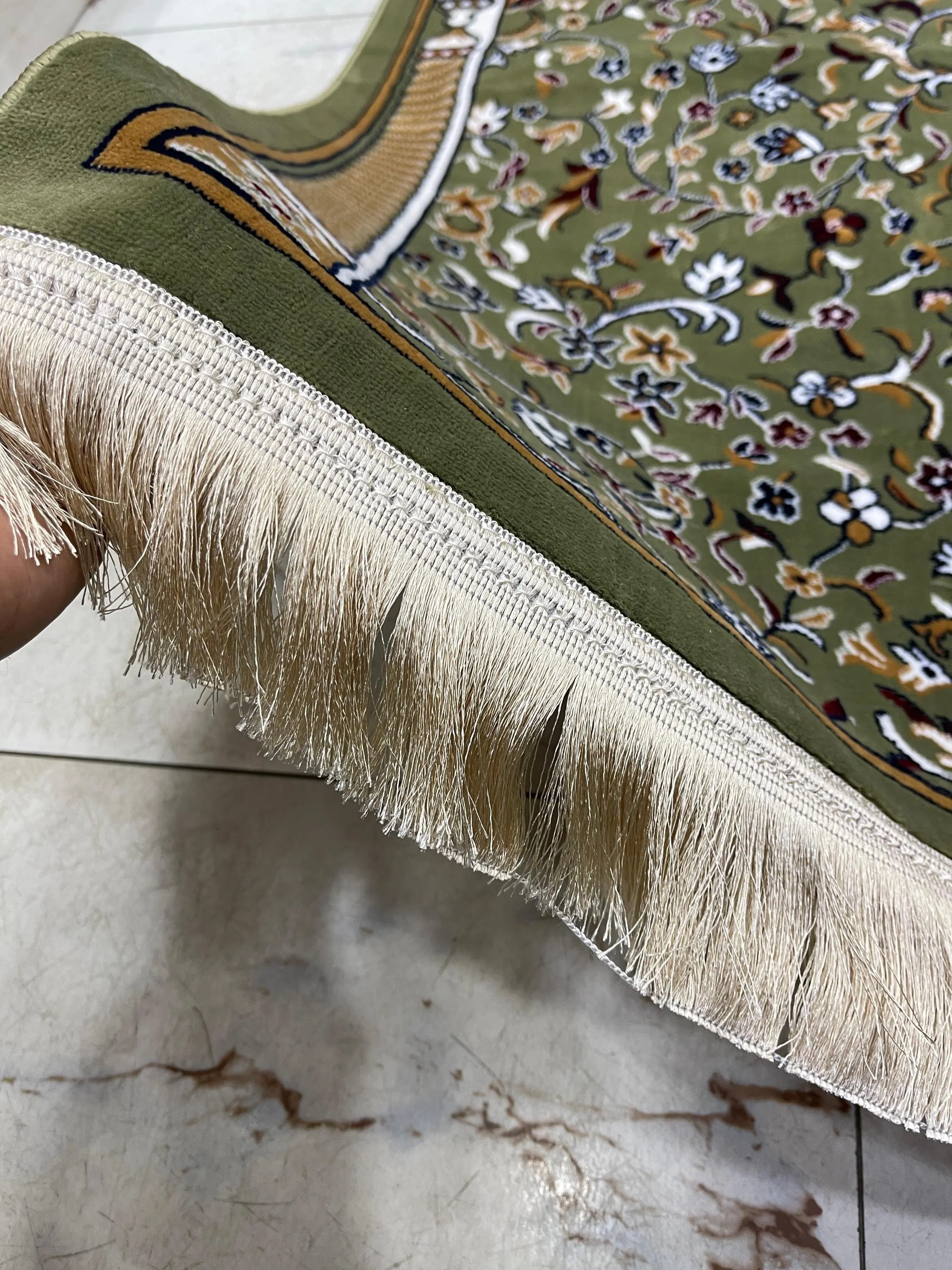 Premium Soft Ravza Prayer Rug | Luxury Muslim Prayer Mat | Rawdah Janamaz | Islamic Gift for Ramadan Eid Hajj Umrah | Thick Plush Sajjadah - image 4