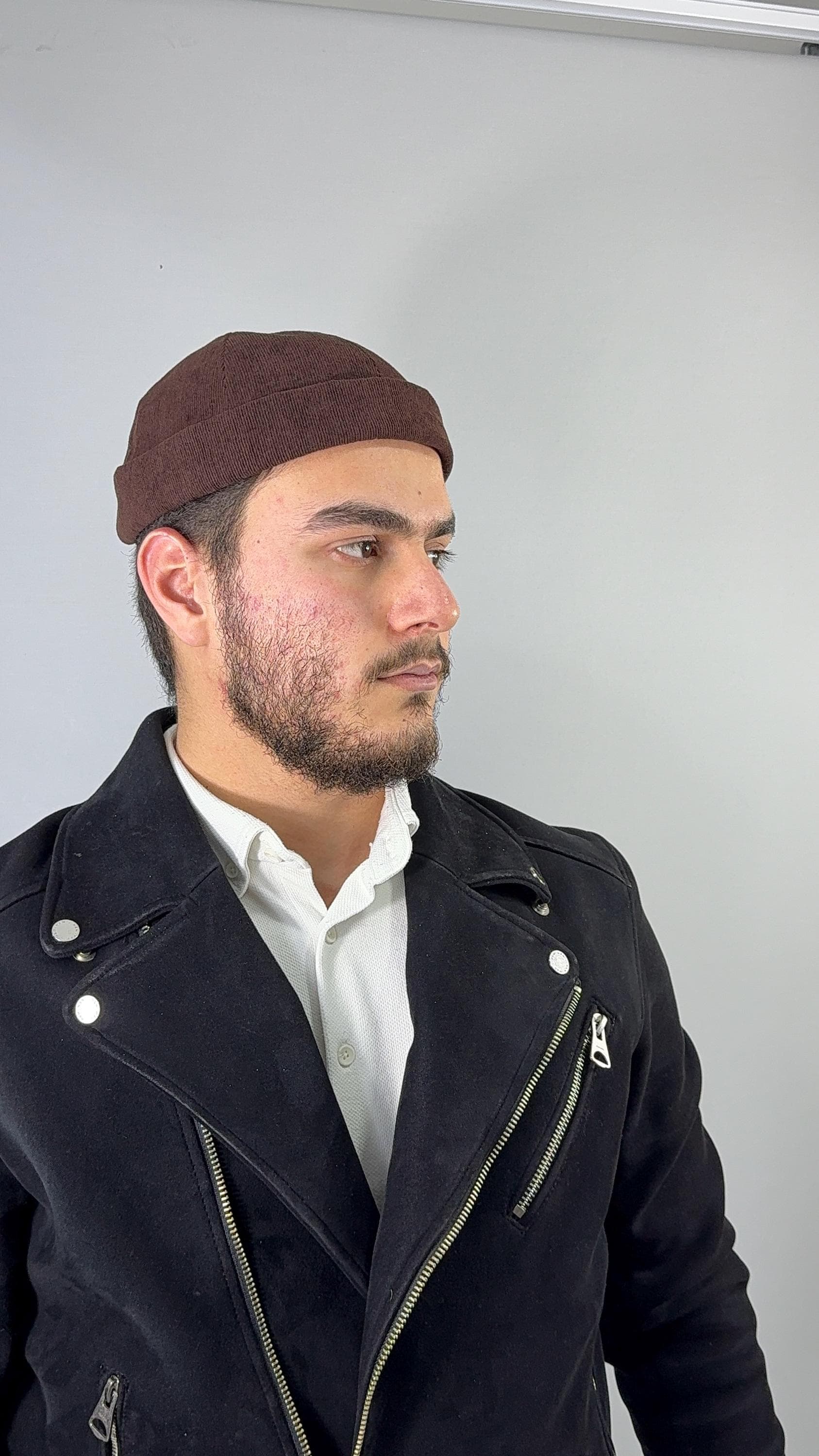 Premium Quality Soft Black Docker Cap Hat Kufi/Hat- Stylish, Islamic Gift for Him, Ramadan Gift, Eid Mubarak Gift, Muslim Husband Gift - image 2