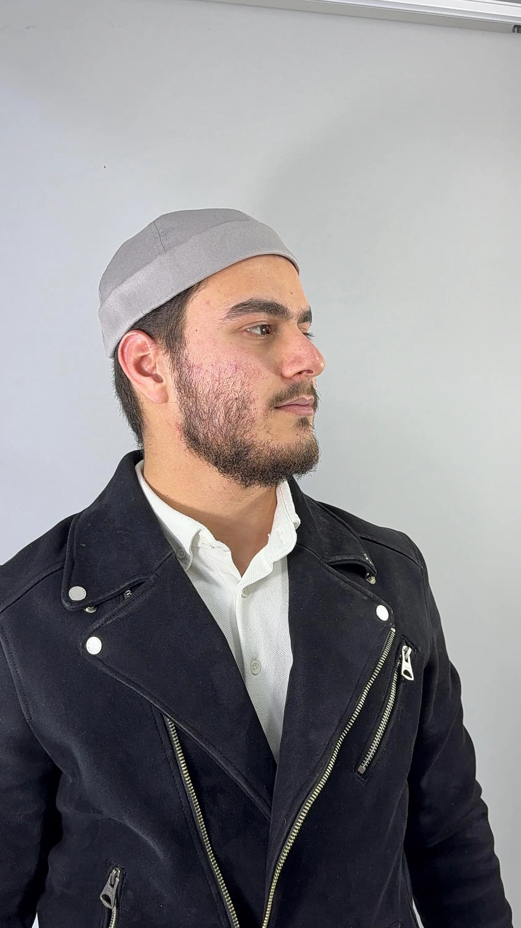 Premium Quality Soft Black Docker Cap Hat Kufi/Hat- Stylish, Islamic Gift for Him, Ramadan Gift, Eid Mubarak Gift, Muslim Husband Gift - image 4