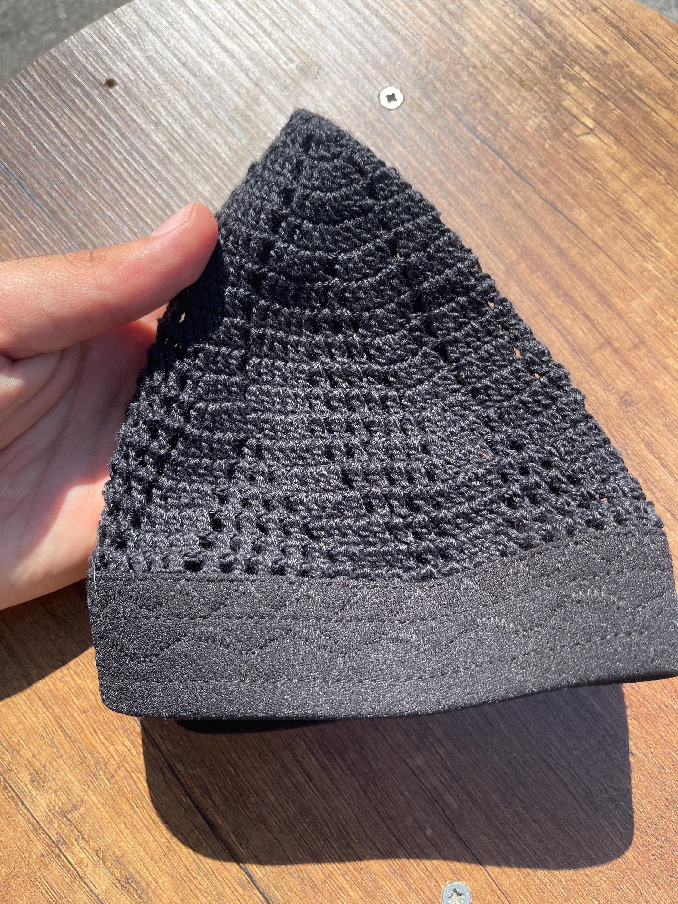 HAND BLACK EGYPT Kufi Premium Quality Soft Kufi With Border Knit Judi/Kufi Hat for Muslim Men - Islamic Gift for Him, Ramadan Gift, Eid Gift